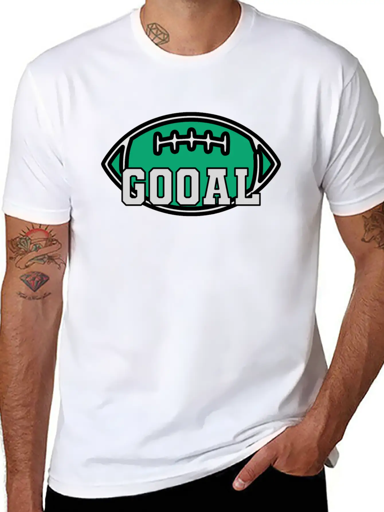 Rugby Goal Lightweight Cotton T-Shirt – Daily Comfort Graphic Shirt