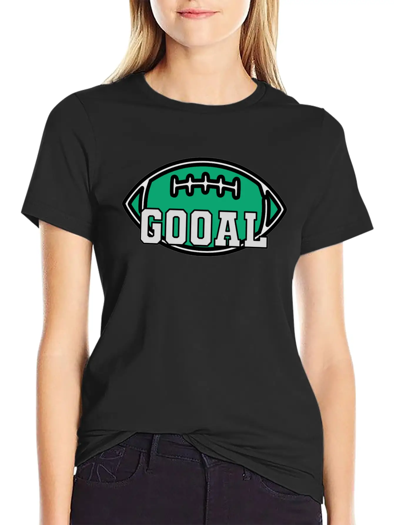 Rugby Goal Lightweight Cotton T-Shirt – Daily Comfort Graphic Shirt