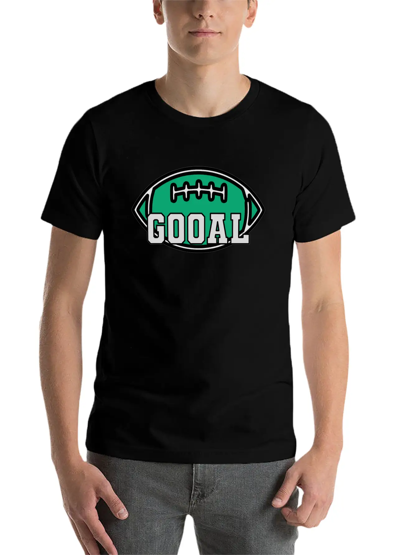 Rugby Goal Lightweight Cotton T-Shirt – Daily Comfort Graphic Shirt