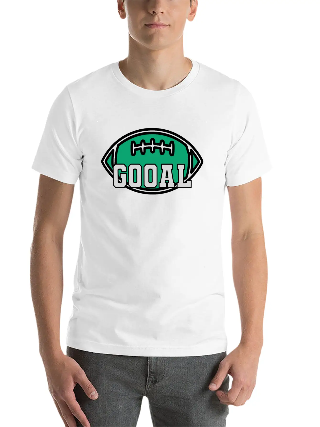 Rugby Goal Lightweight Cotton T-Shirt – Daily Comfort Graphic Shirt