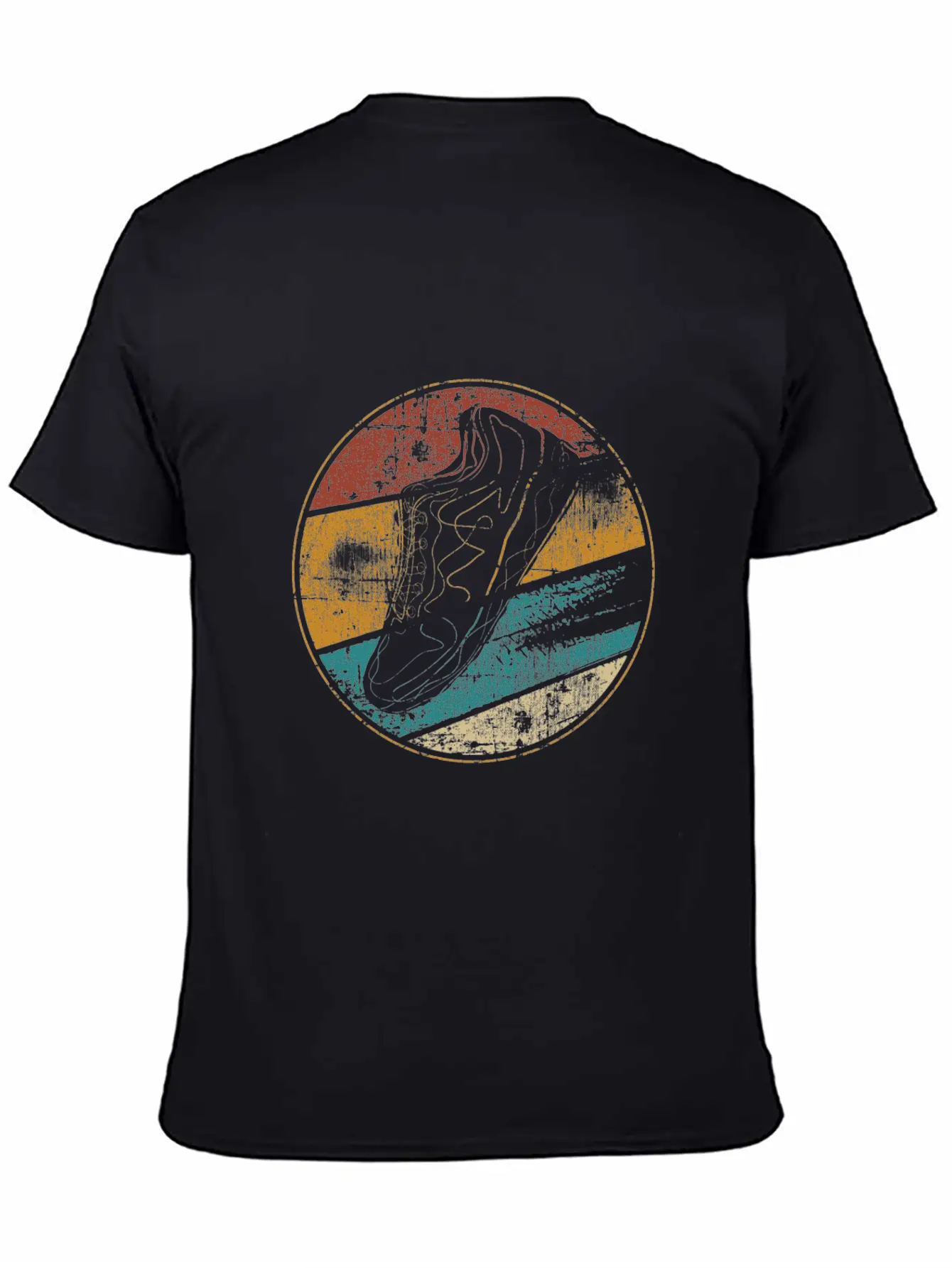 Running Retro Runner Running Shoe Lightweight Cotton T-Shirt – Daily Comfort Graphic Shirt