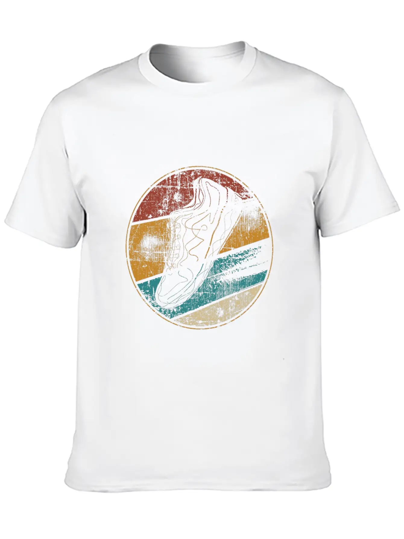 Running Retro Runner Running Shoe Lightweight Cotton T-Shirt – Daily Comfort Graphic Shirt