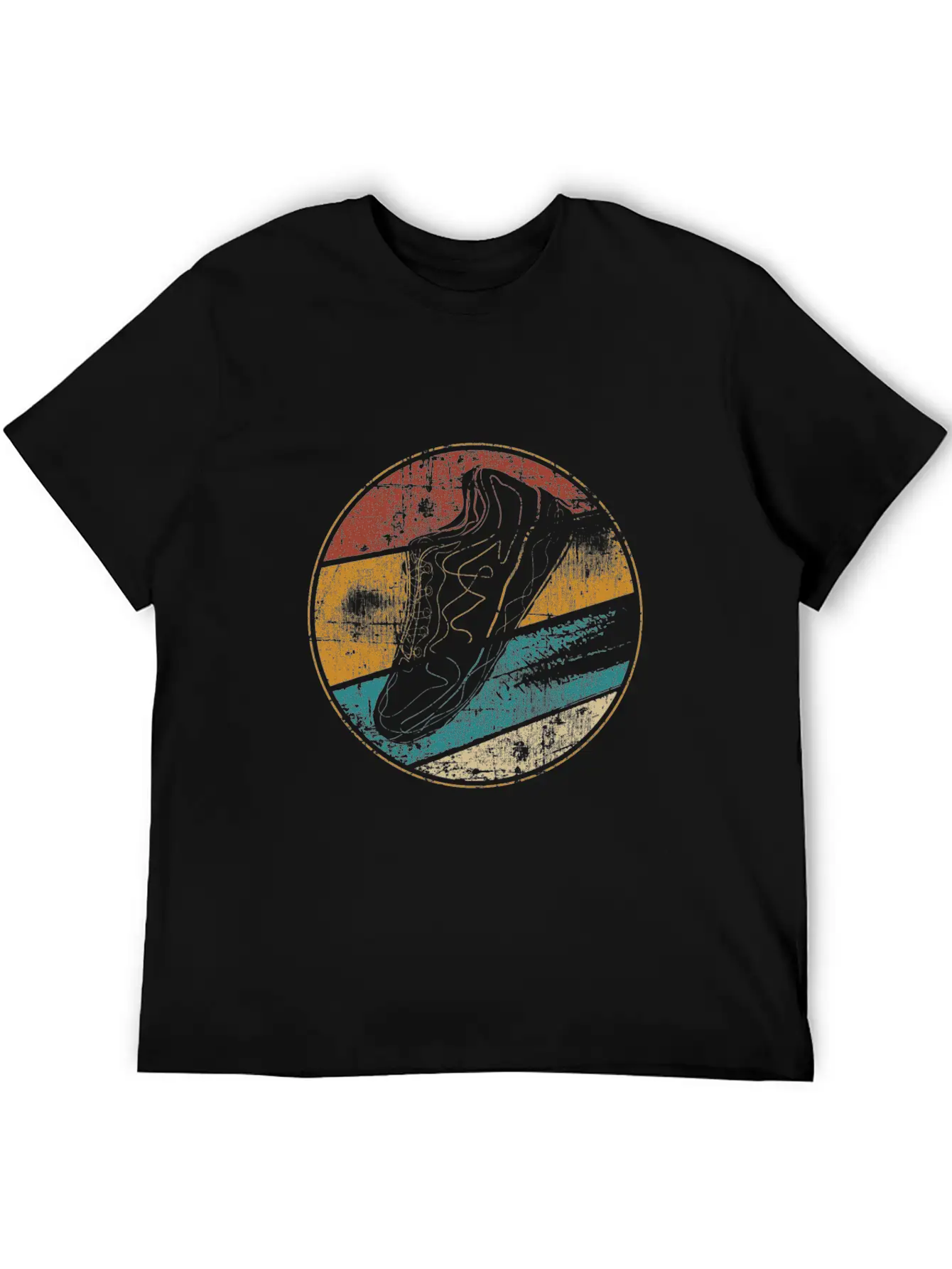 Running Retro Runner Running Shoe Lightweight Cotton T-Shirt – Daily Comfort Graphic Shirt