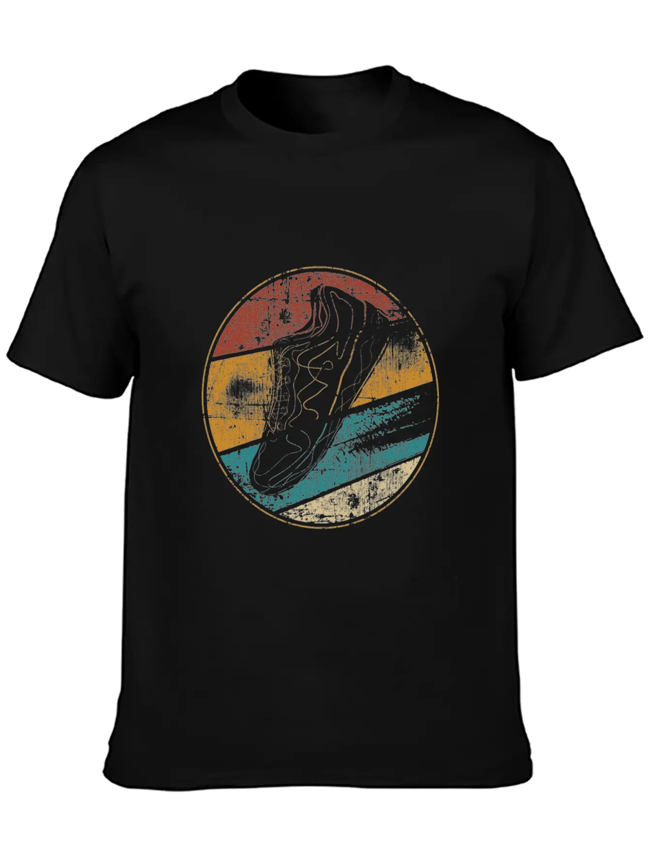 Running Retro Runner Running Shoe Lightweight Cotton T-Shirt – Daily Comfort Graphic Shirt