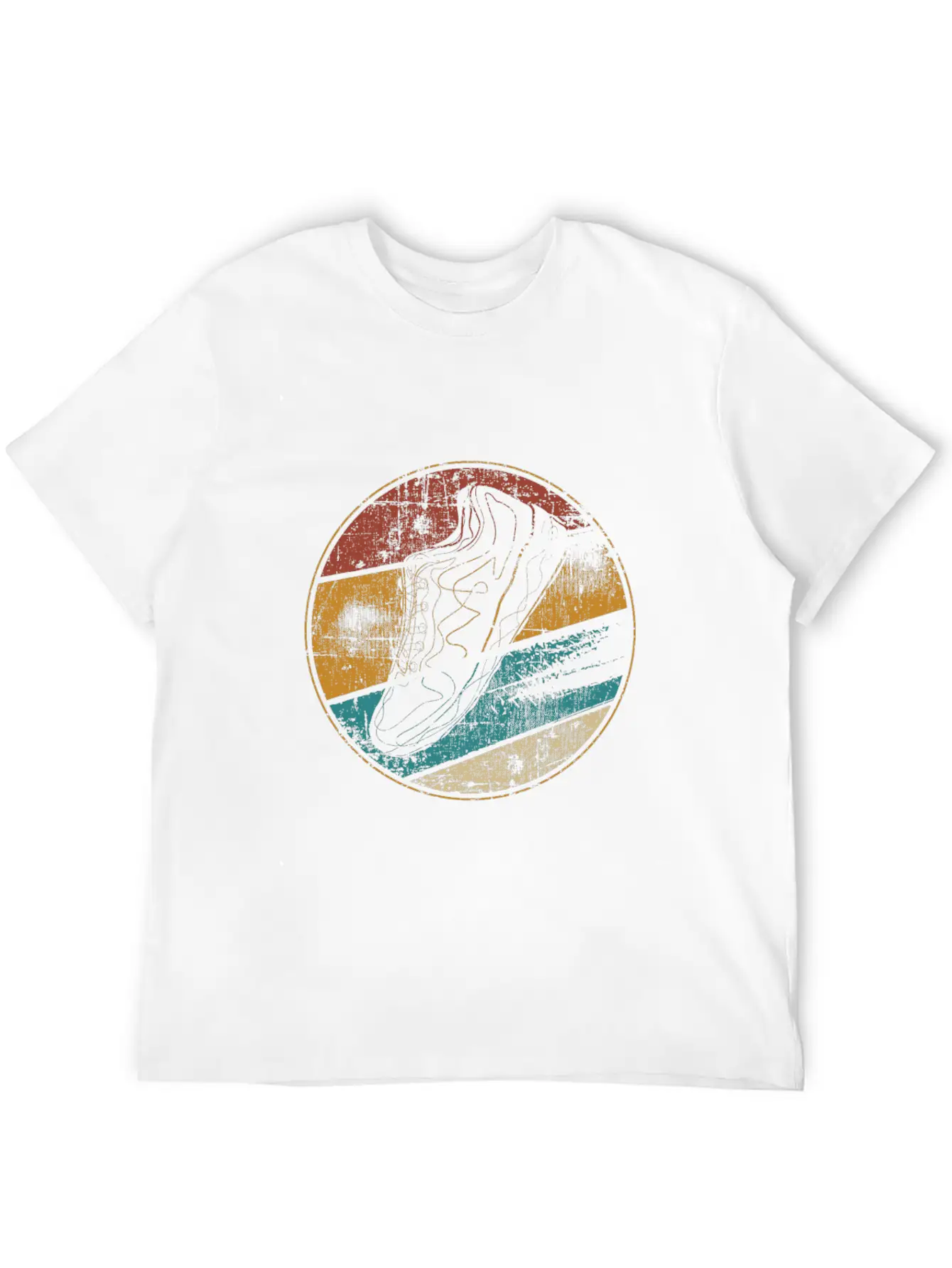 Running Retro Runner Running Shoe Lightweight Cotton T-Shirt – Daily Comfort Graphic Shirt