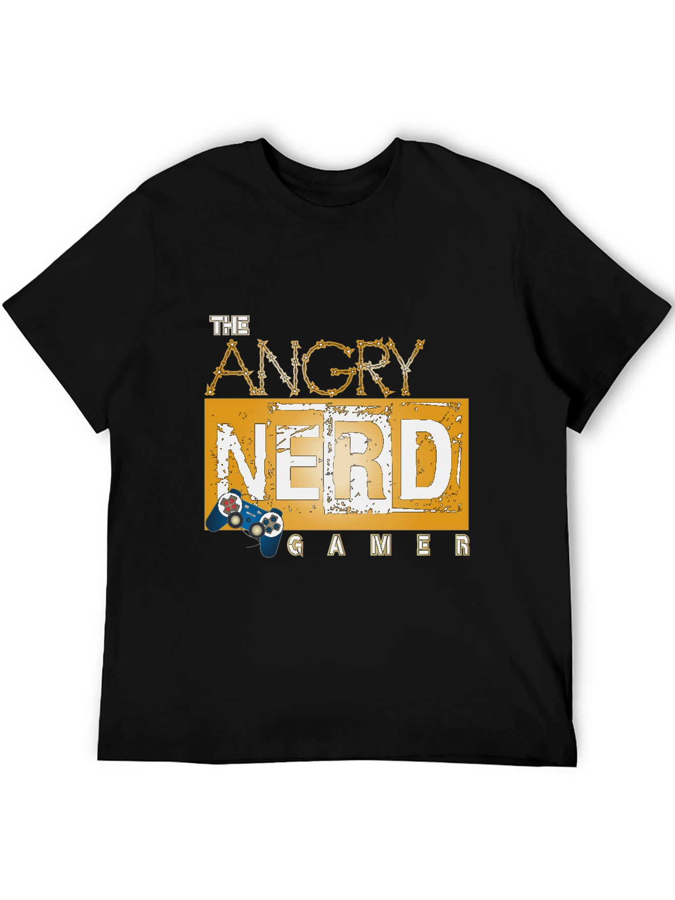 The Angry Nerd Gamer Black T-Shirt