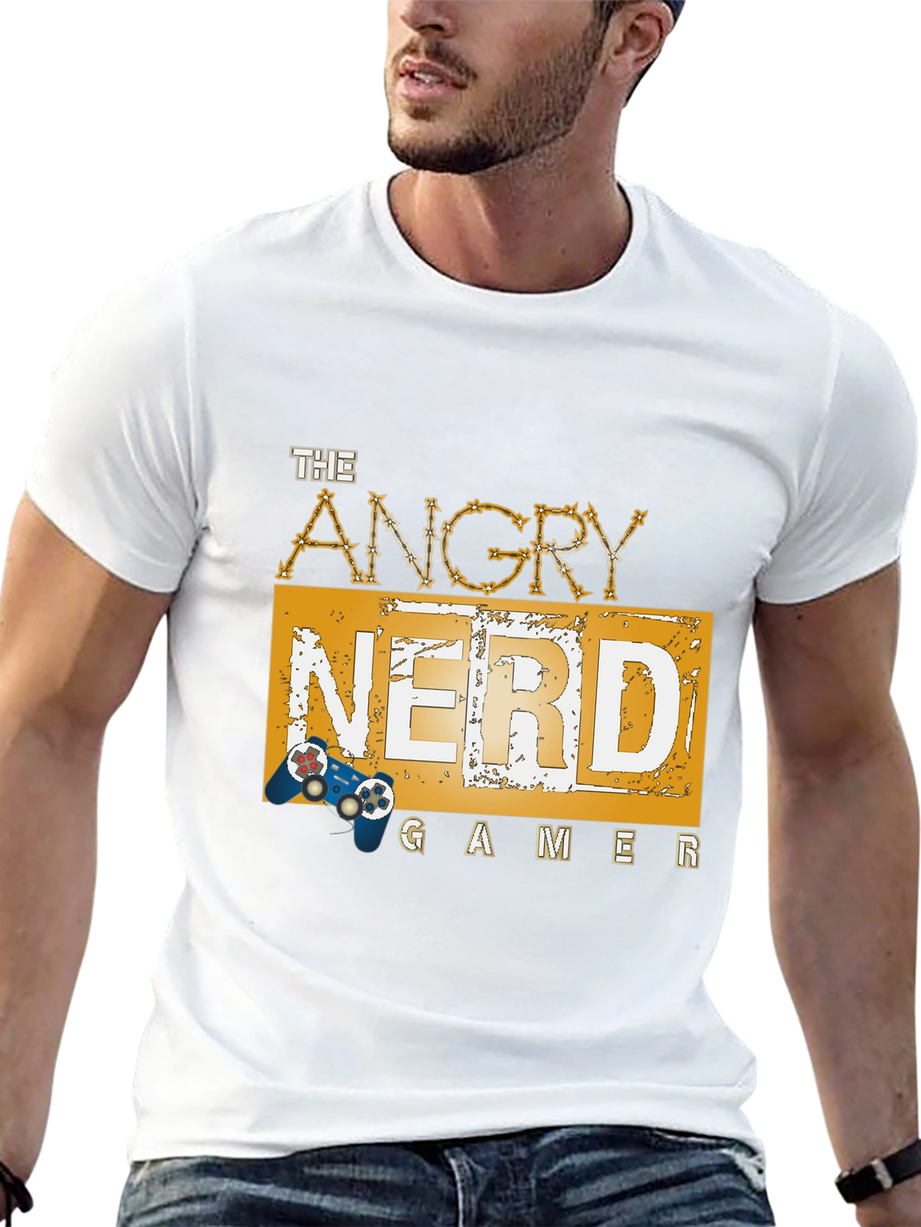 The Angry Nerd Gamer Black T-Shirt