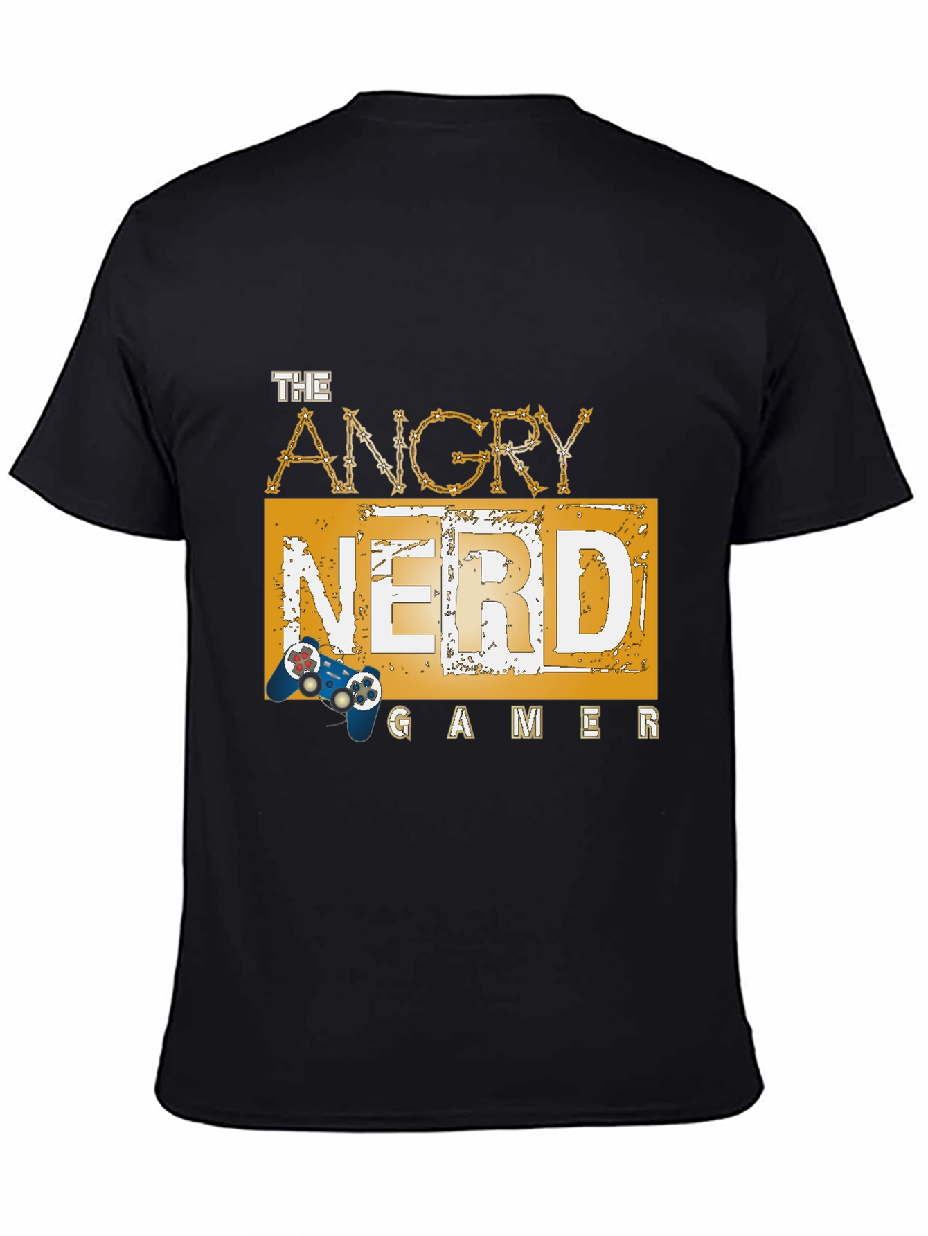 The Angry Nerd Gamer Black T-Shirt