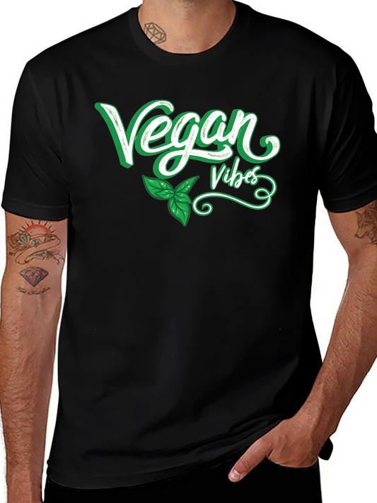 Vegan Vibes Graphic Tee - Black T-Shirt