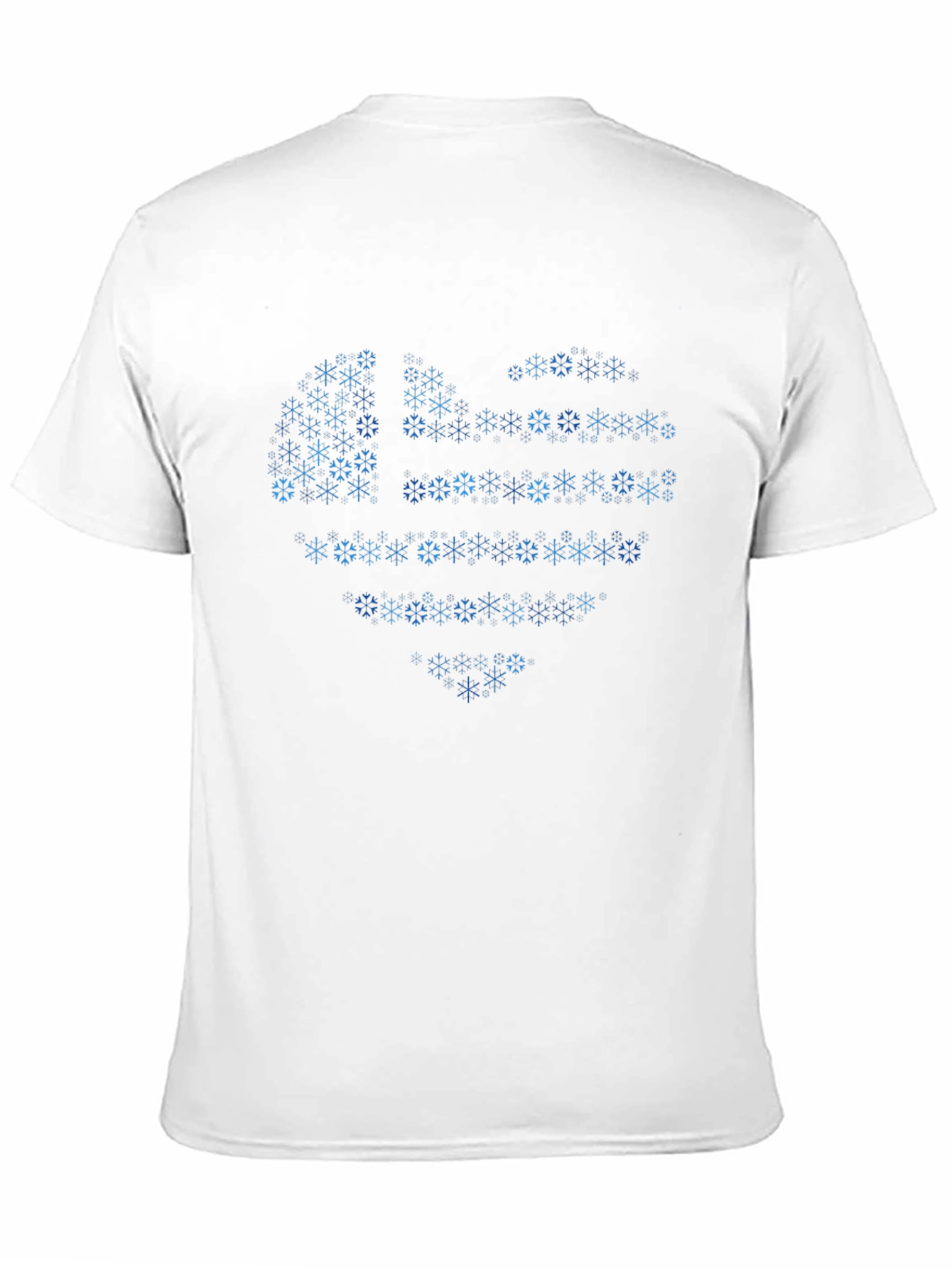 Snowflake Heart Graphic Black T-Shirt