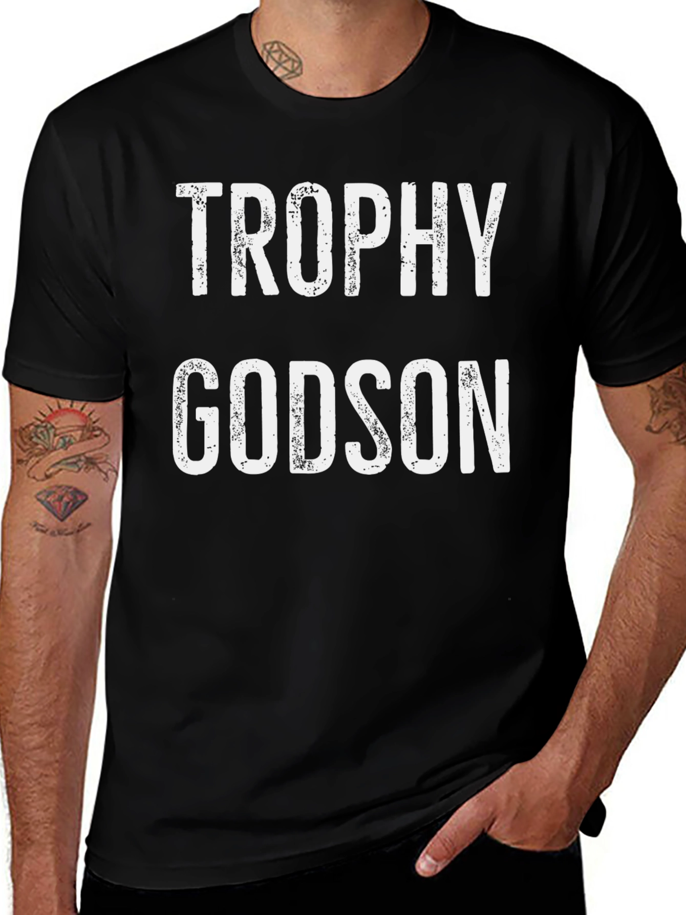 Trophy Godson Graphic Tee - Trendy Statement Shirt