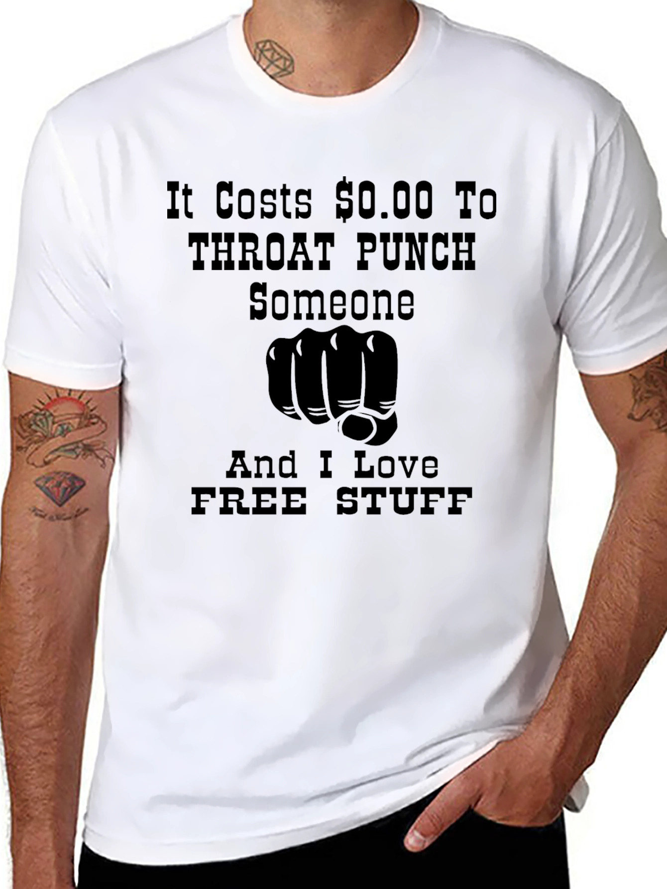 Throat Punch Funny Graphic T-Shirt