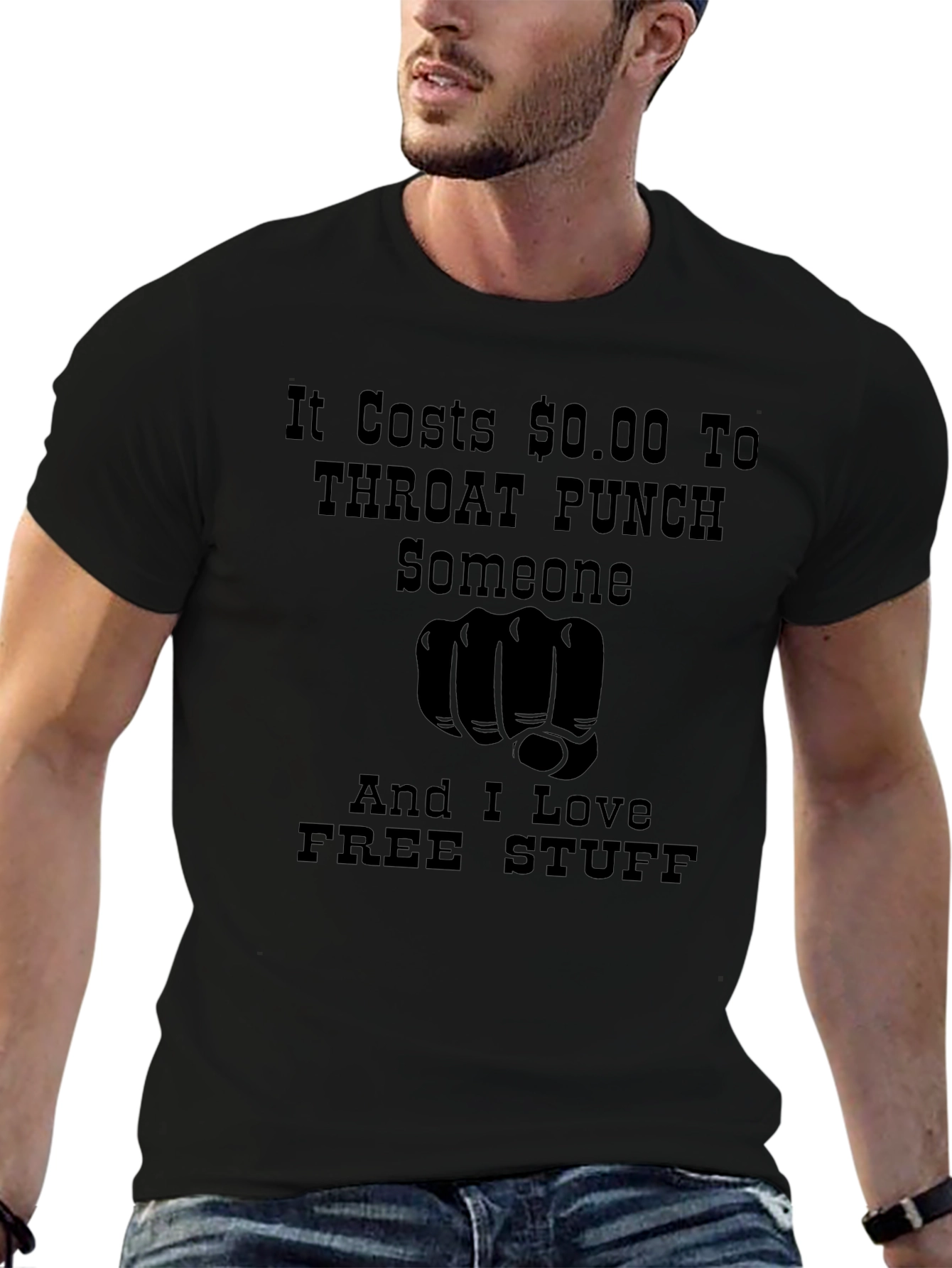 Throat Punch Funny Graphic T-Shirt