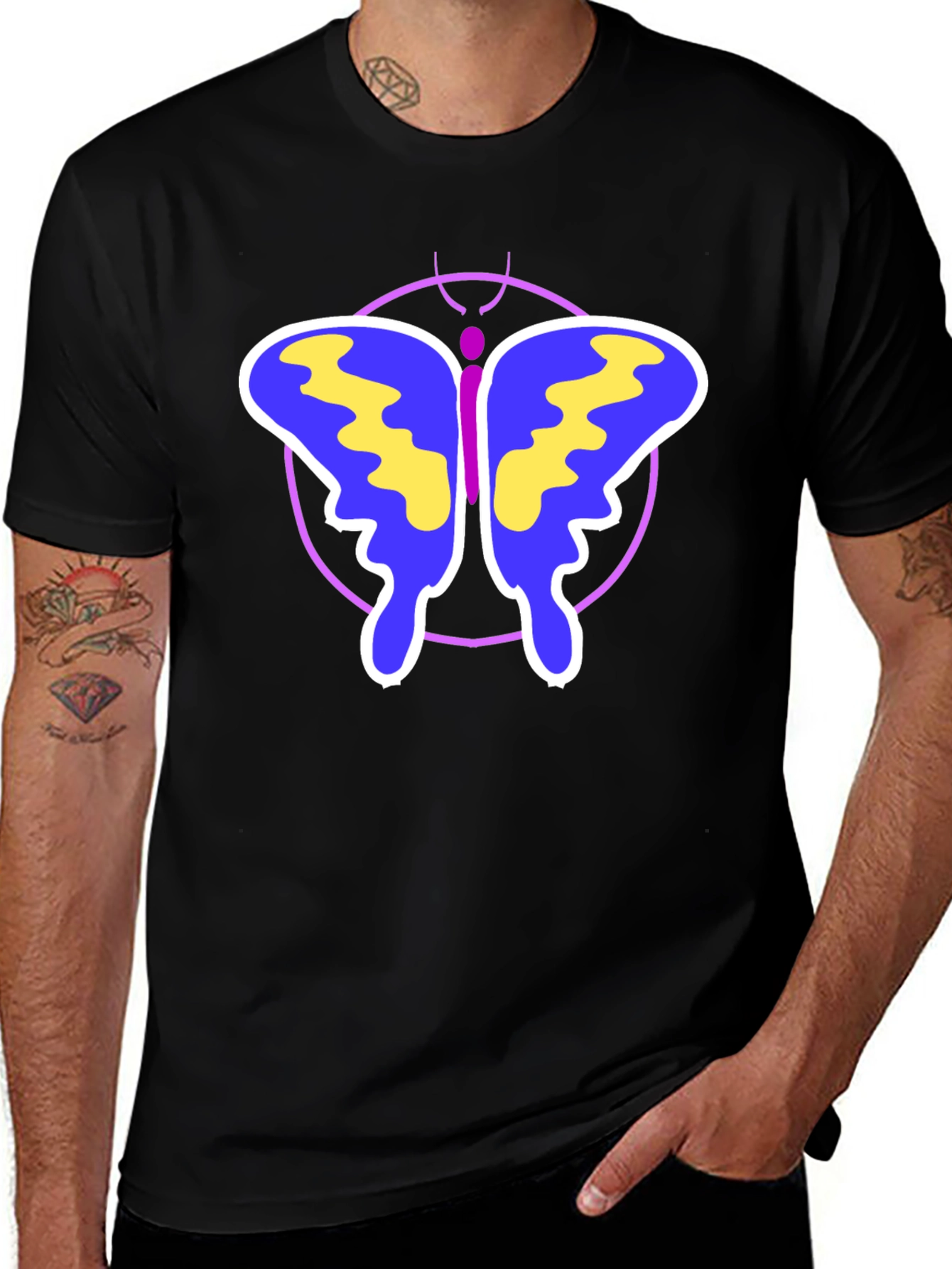 Butterfly Graphic Print T-Shirt