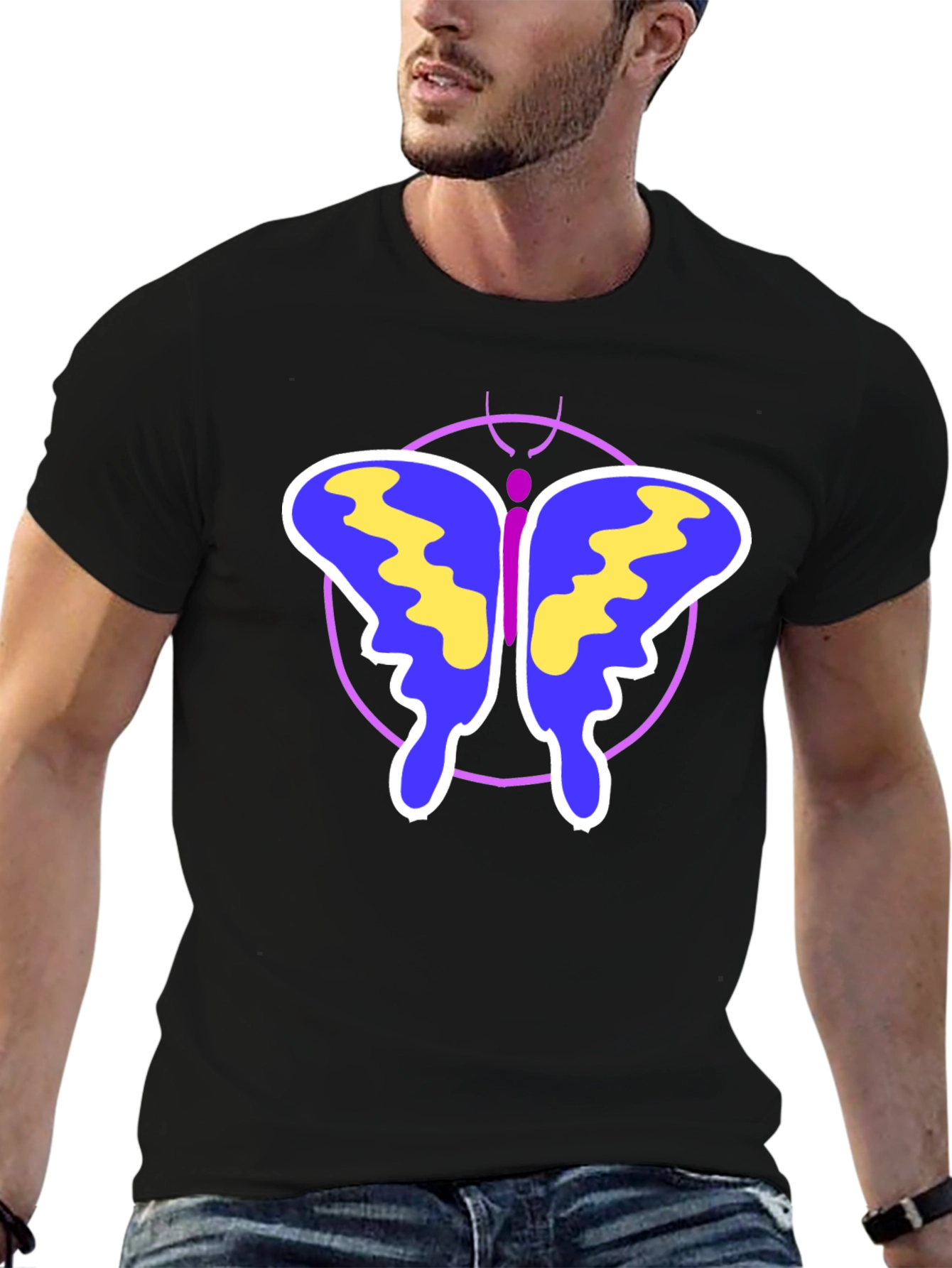 Butterfly Graphic Print T-Shirt