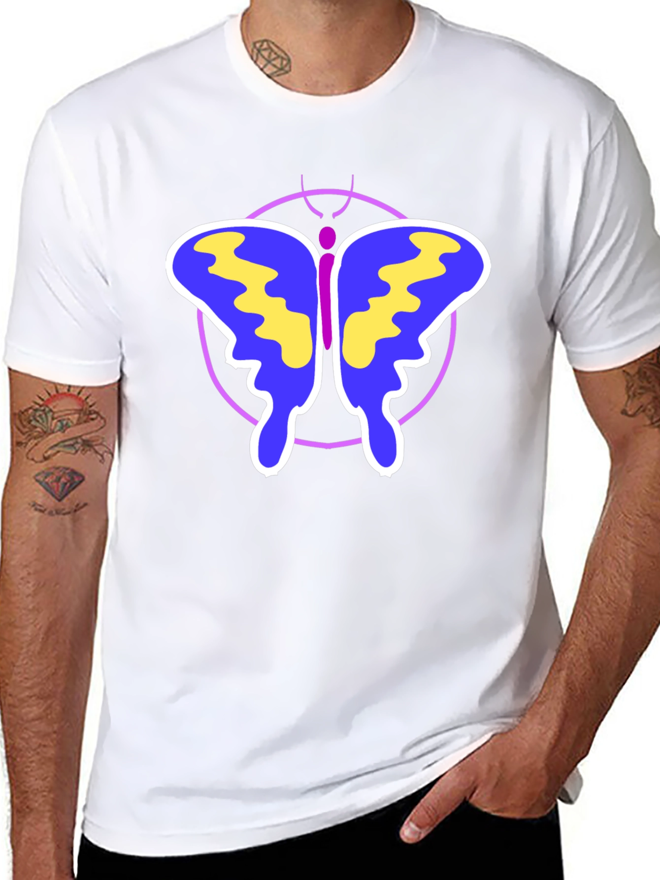 Butterfly Graphic Print T-Shirt