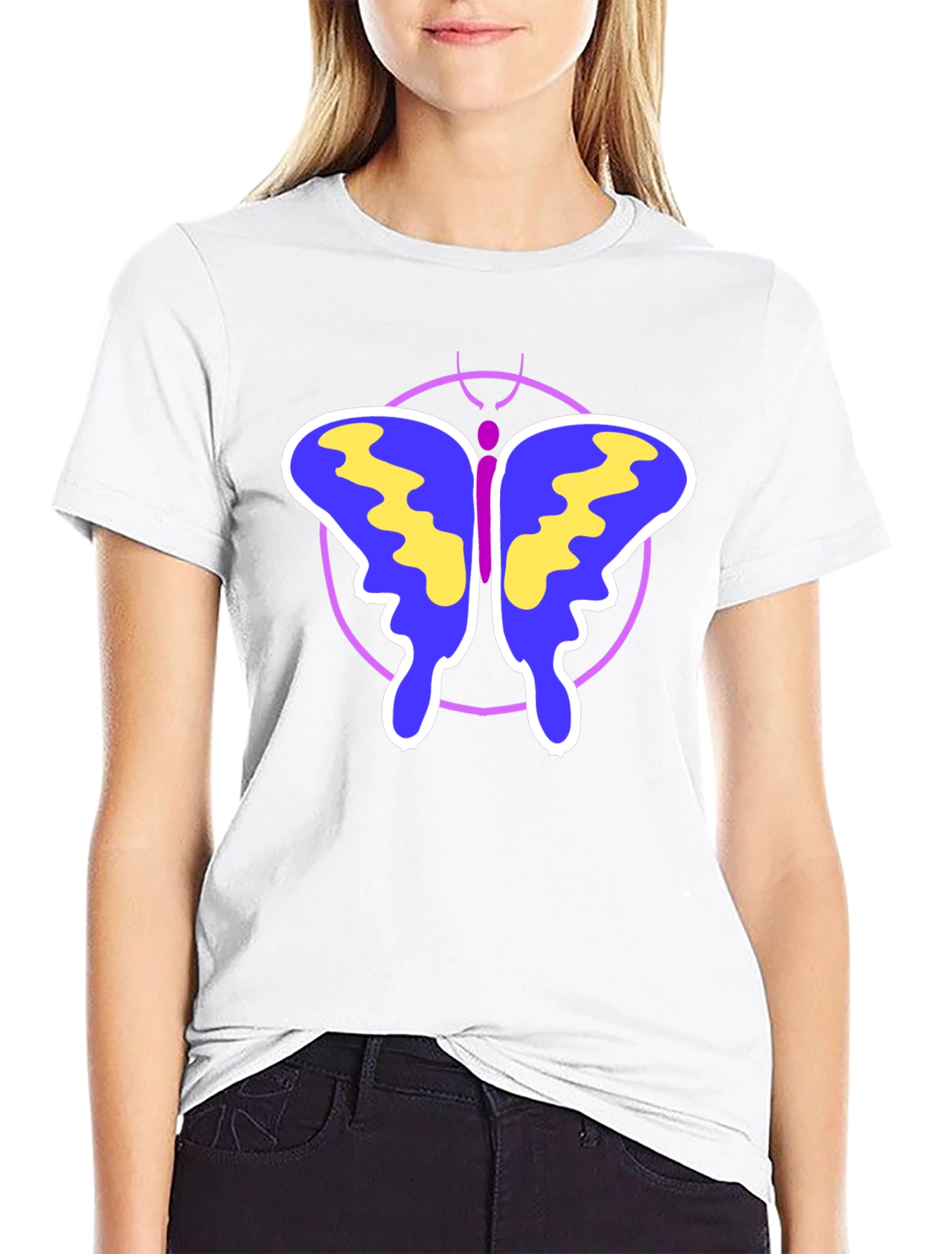 Butterfly Graphic Print T-Shirt