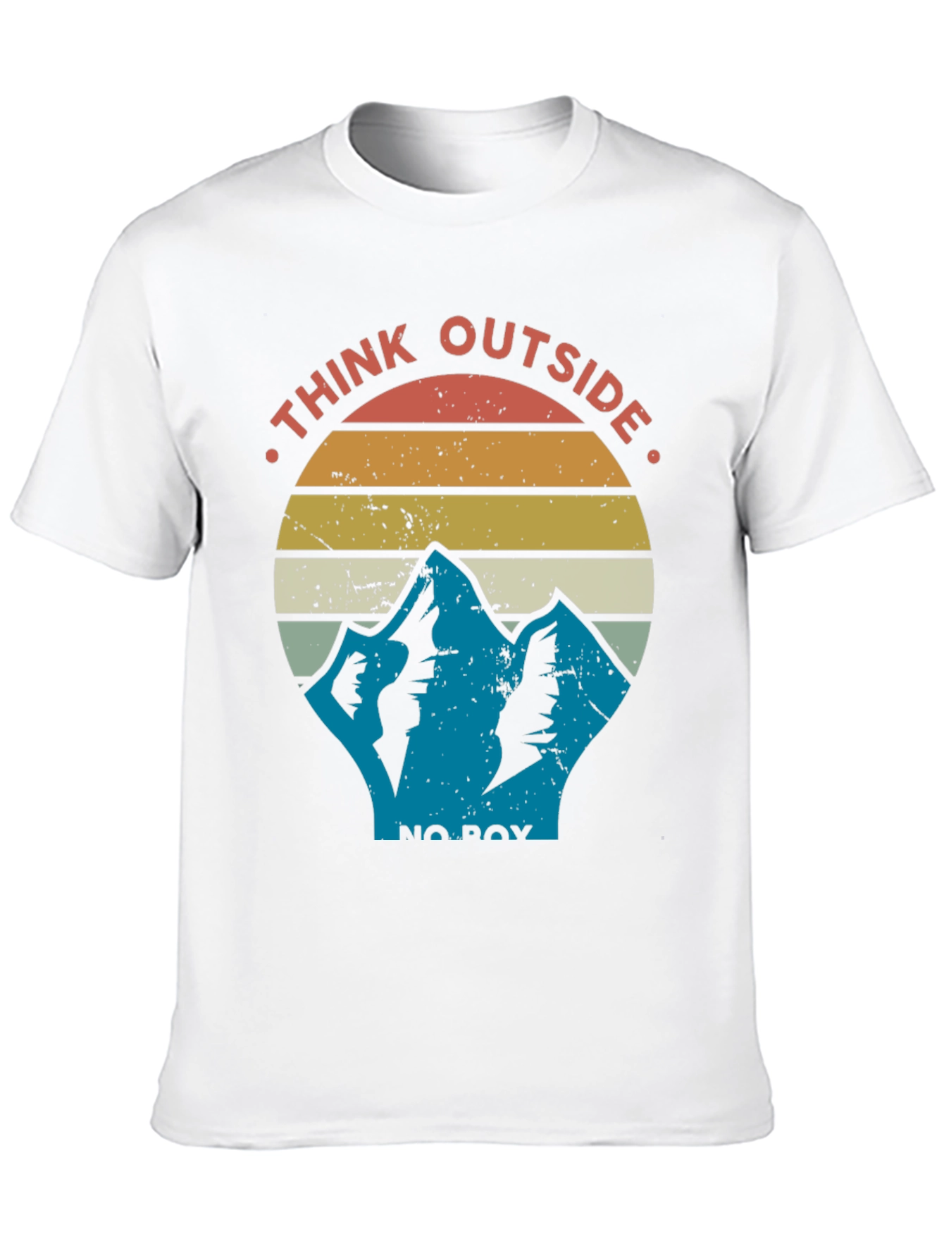 Think Outside the Box Mountain Graphic T-Shirt