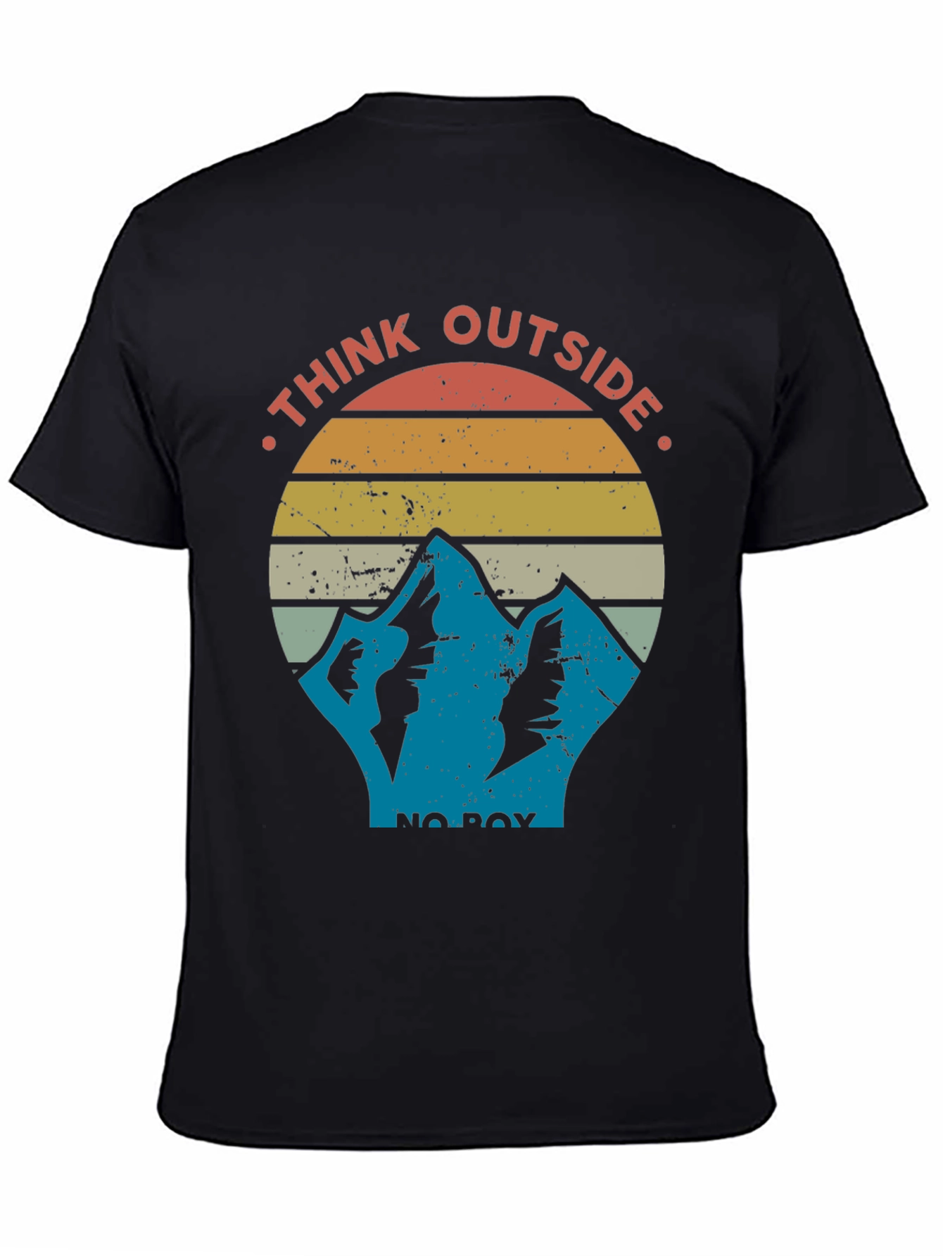 Think Outside the Box Mountain Graphic T-Shirt