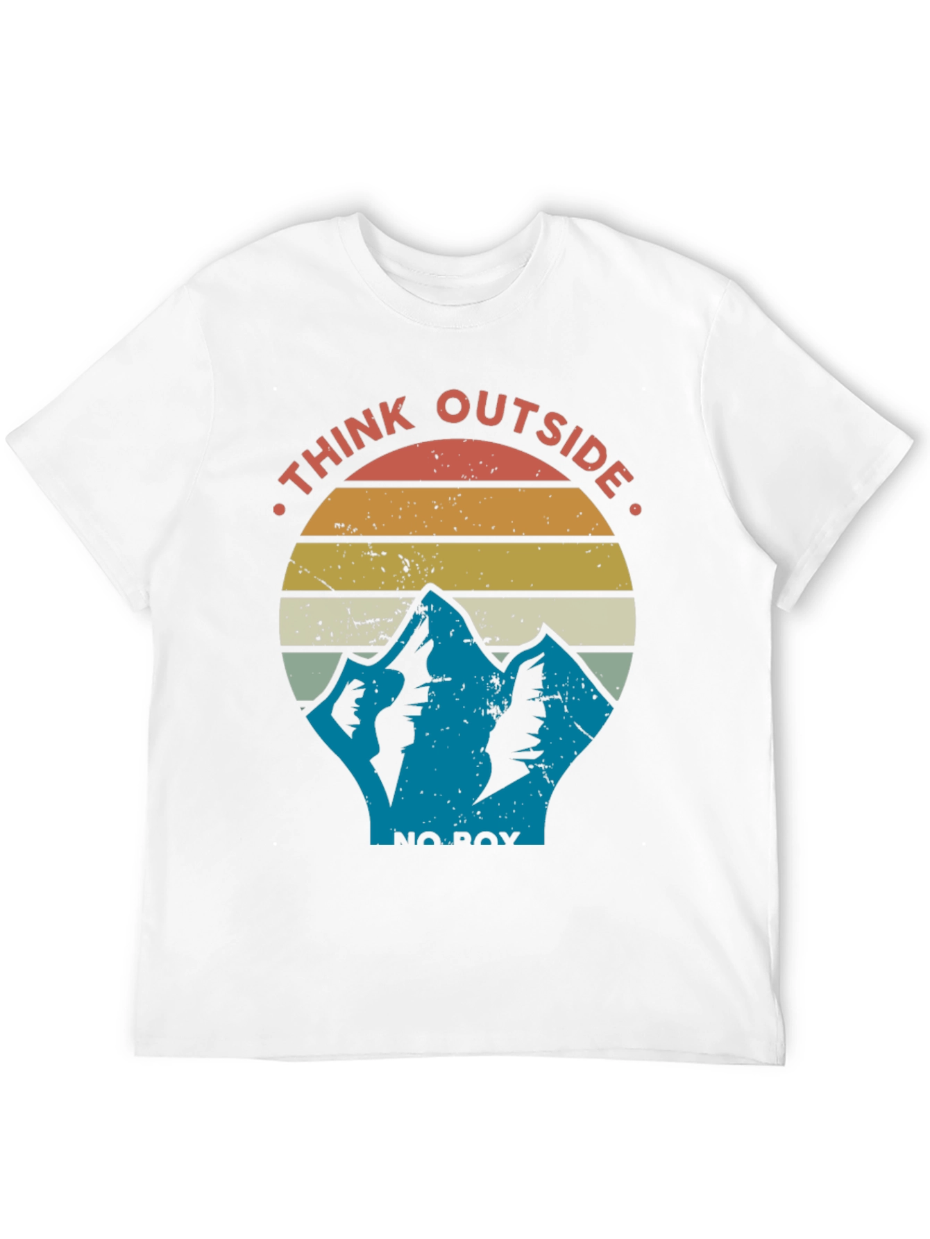 Think Outside the Box Mountain Graphic T-Shirt