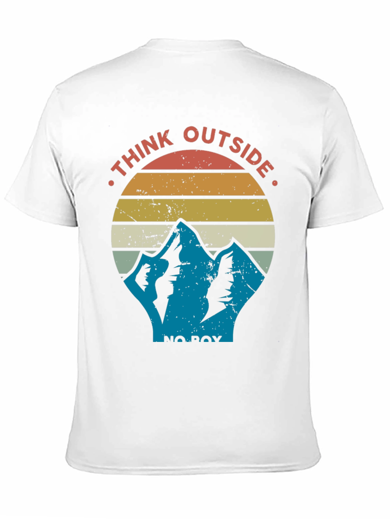Think Outside the Box Mountain Graphic T-Shirt