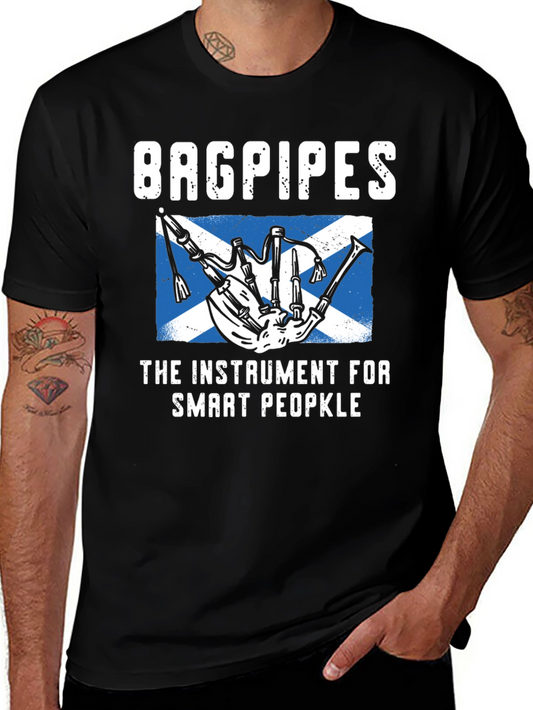 Bagpipes Instrument T-Shirt - Smart People