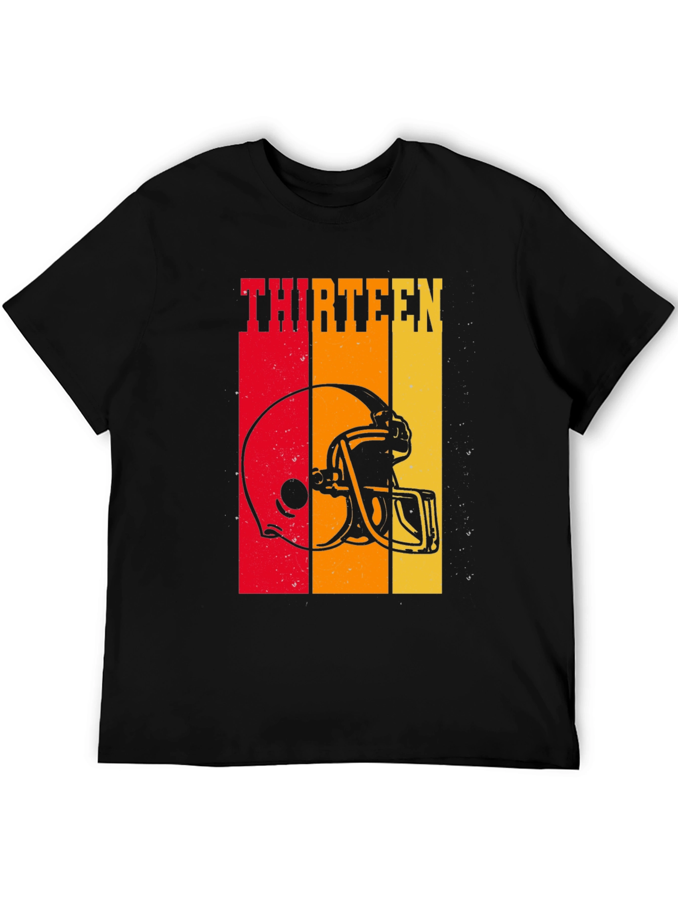 Thirteen Football Helmet Graphic T-Shirt
