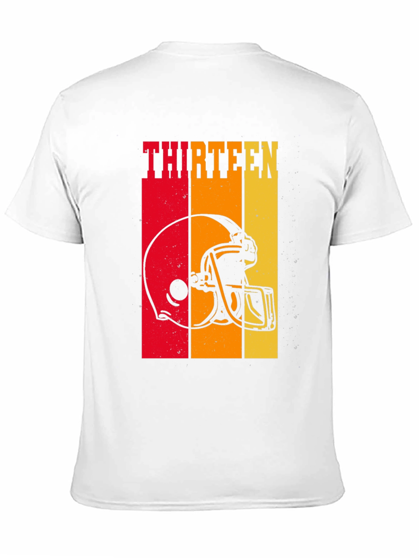 Thirteen Football Helmet Graphic T-Shirt