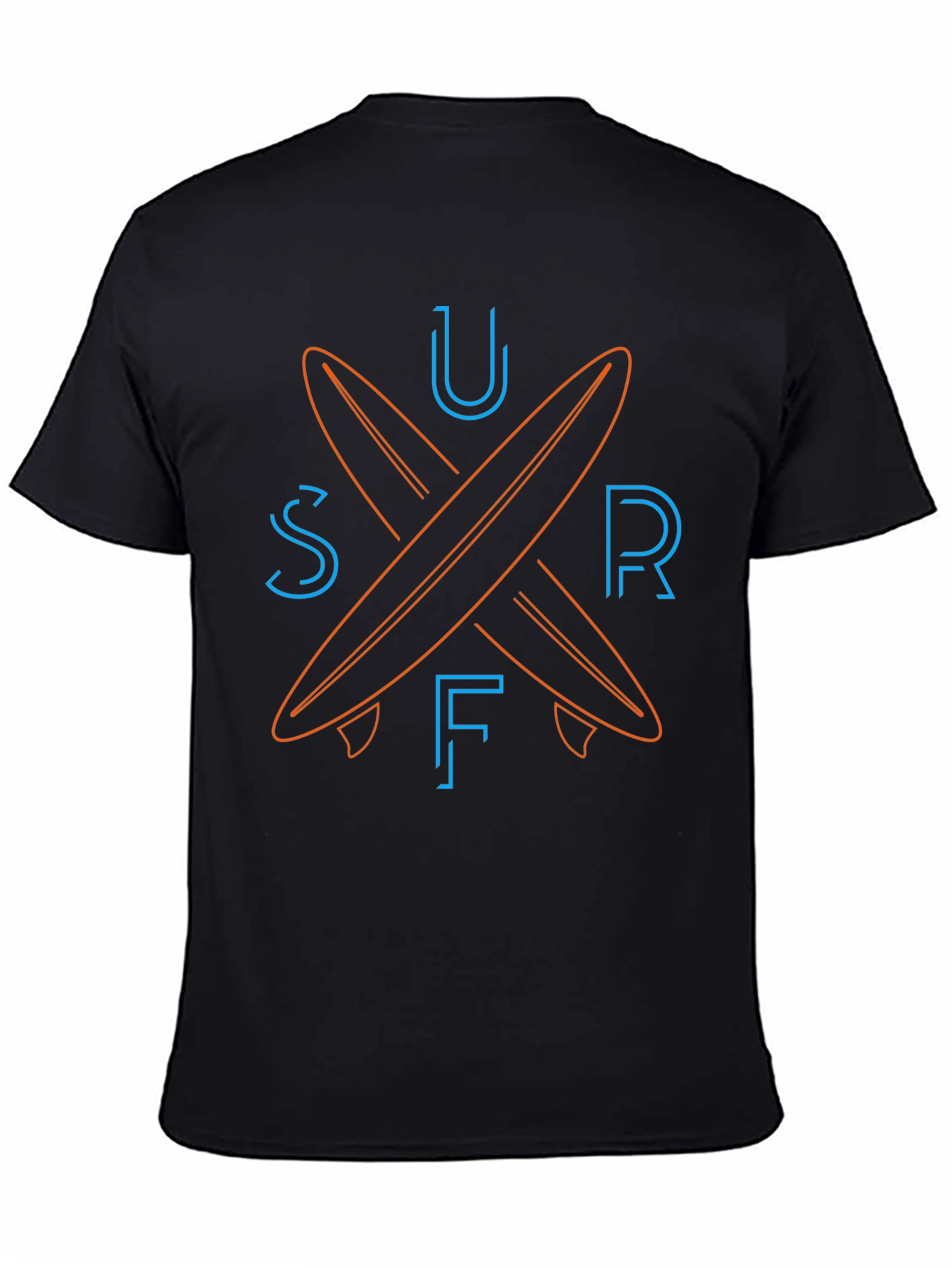 Surfboard Graphic Tee - Black