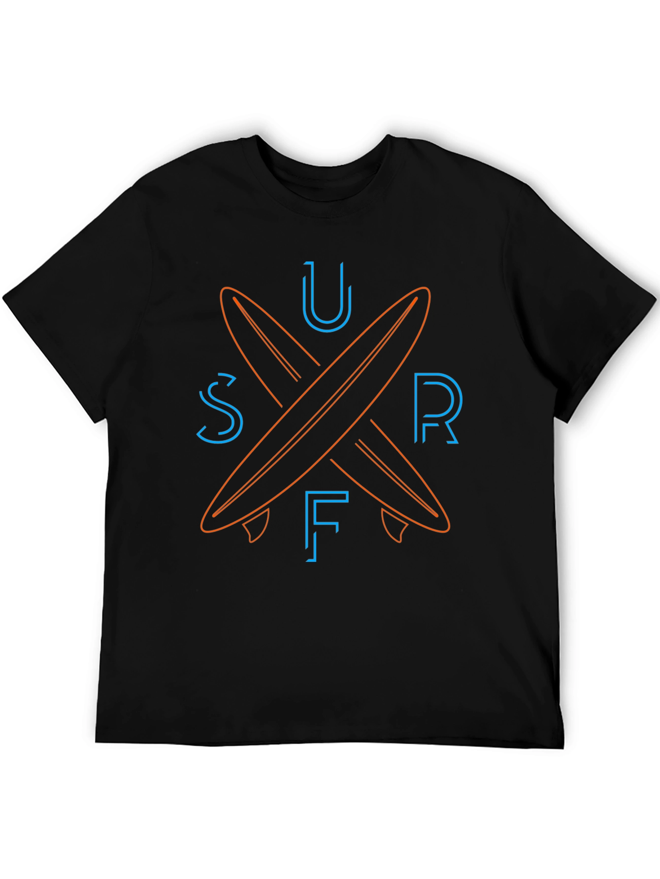 Surfboard Graphic Tee - Black