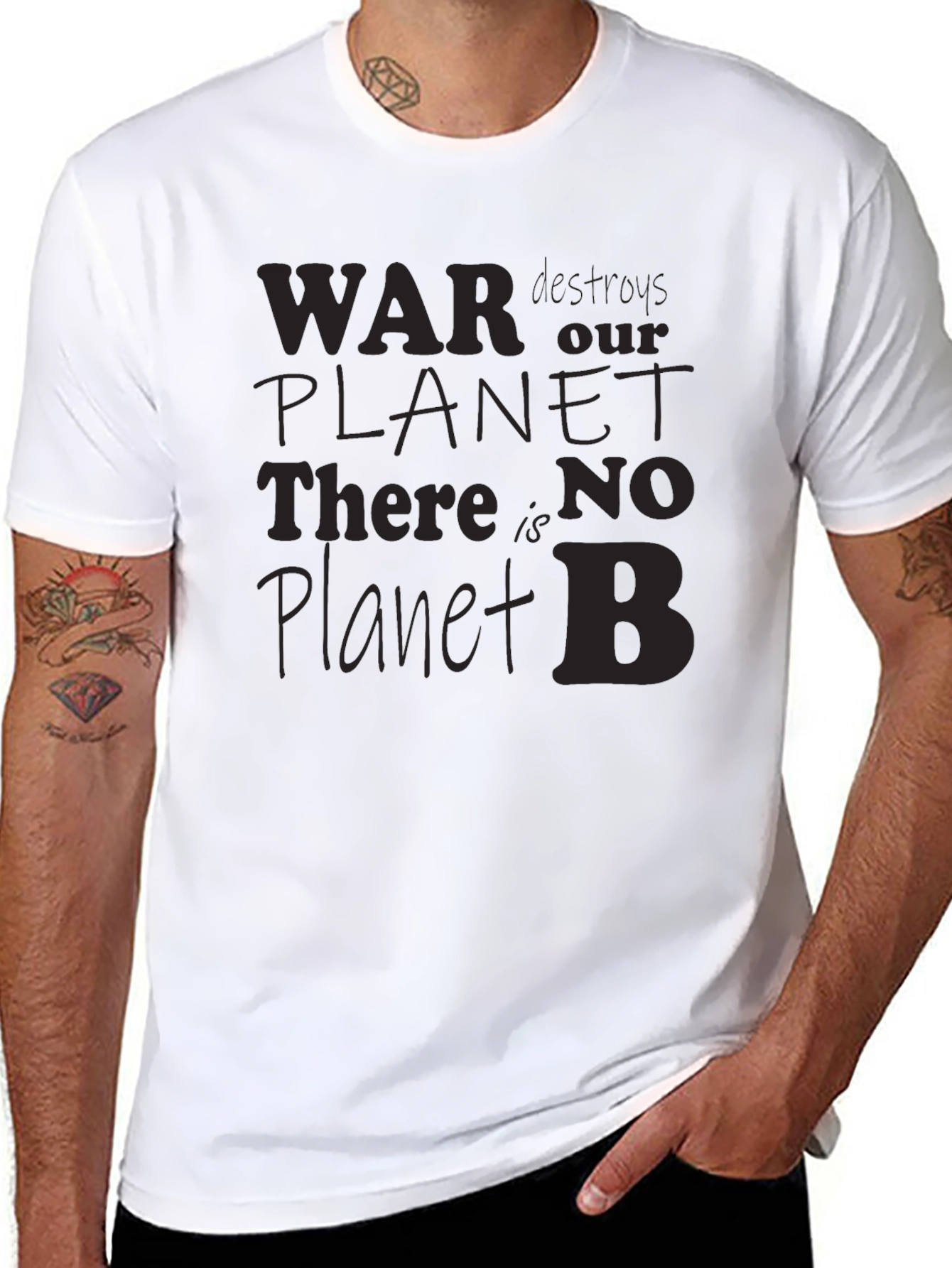 War Destroys Planet T-Shirt: Save Earth