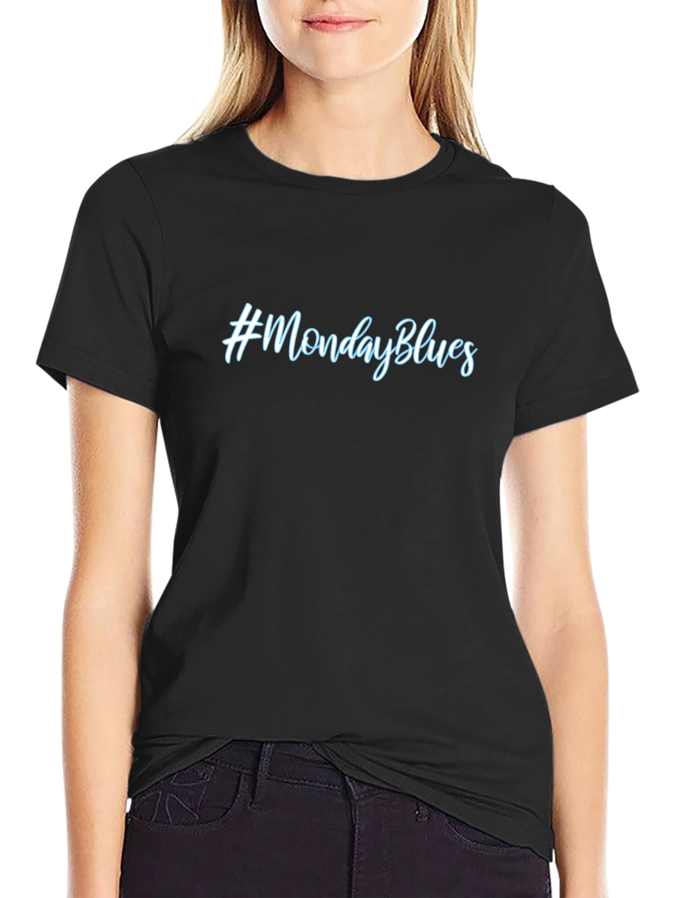 #MondayBlues Graphic Tee - Casual Comfort