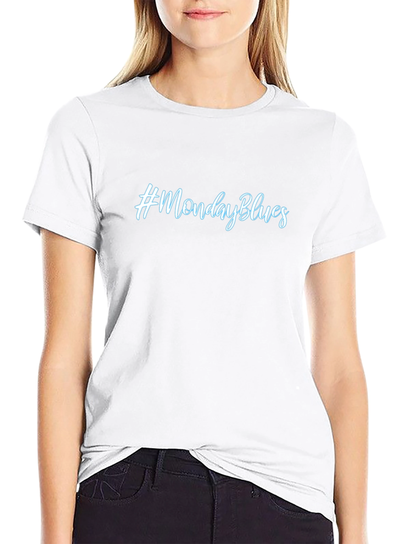 #MondayBlues Graphic Tee - Casual Comfort
