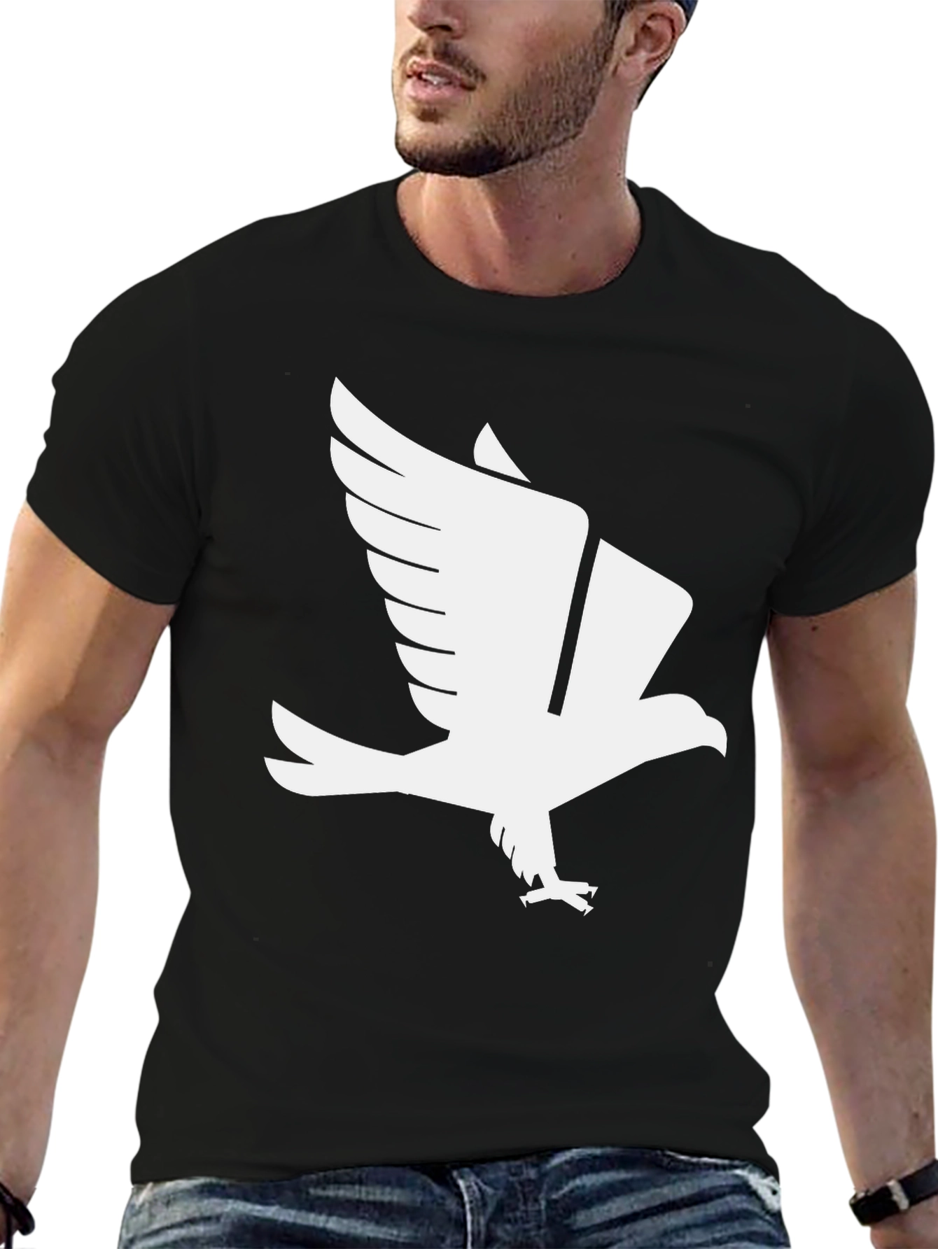 Black Eagle Graphic Tee - Soar in Style!