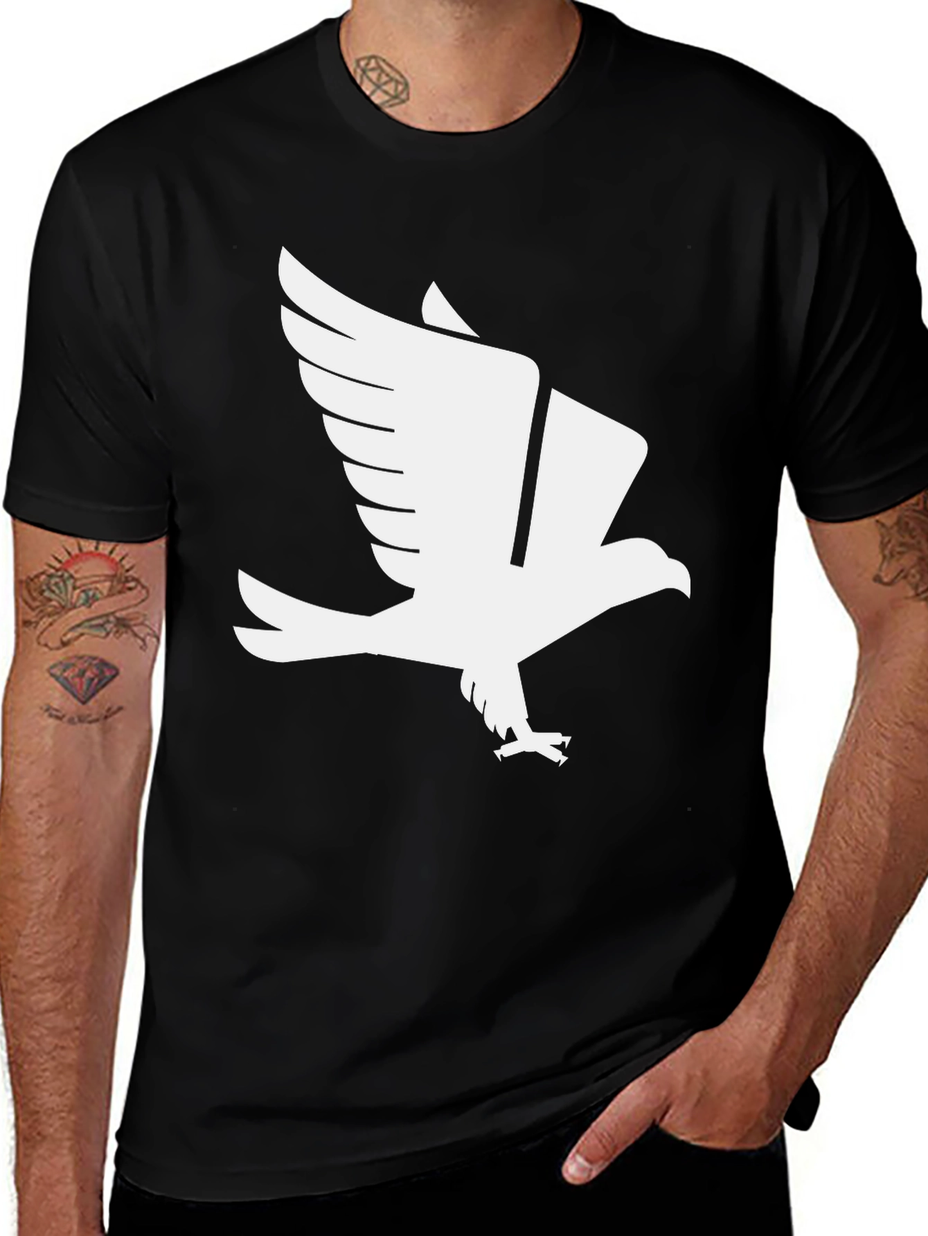 Black Eagle Graphic Tee - Soar in Style!