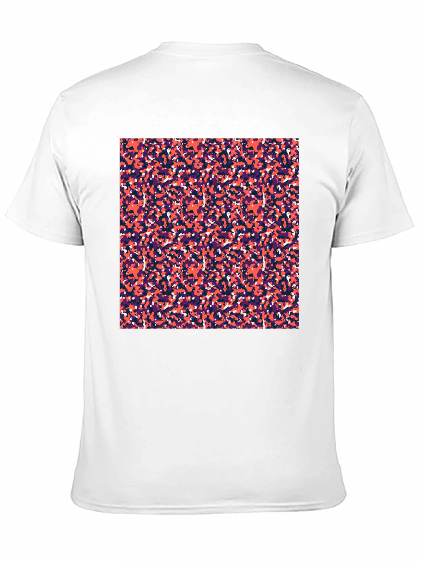 Abstract Camo Print Black T-Shirt