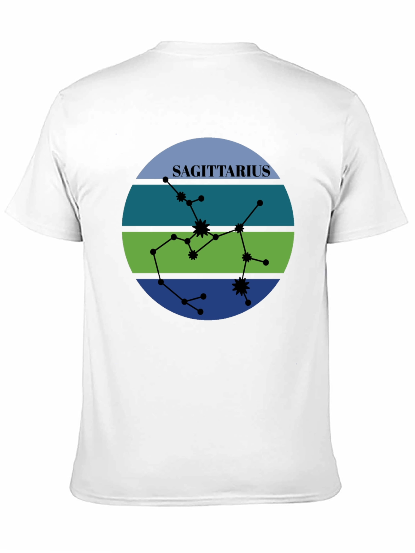 Sagittarius Zodiac Sign Constellation Graphic T-Shirt