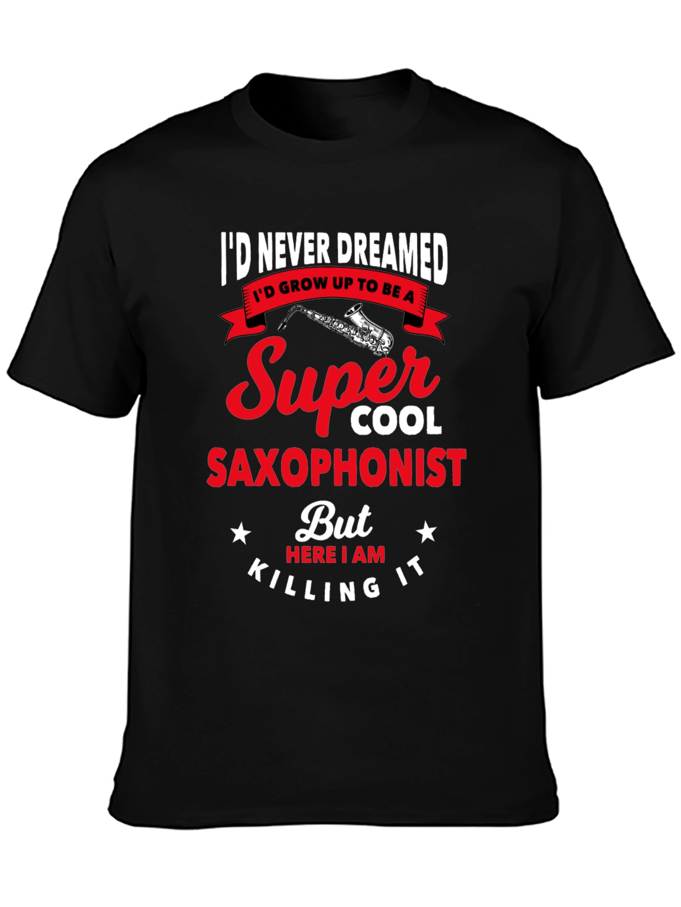 Super Cool Saxophonist Graphic Tee