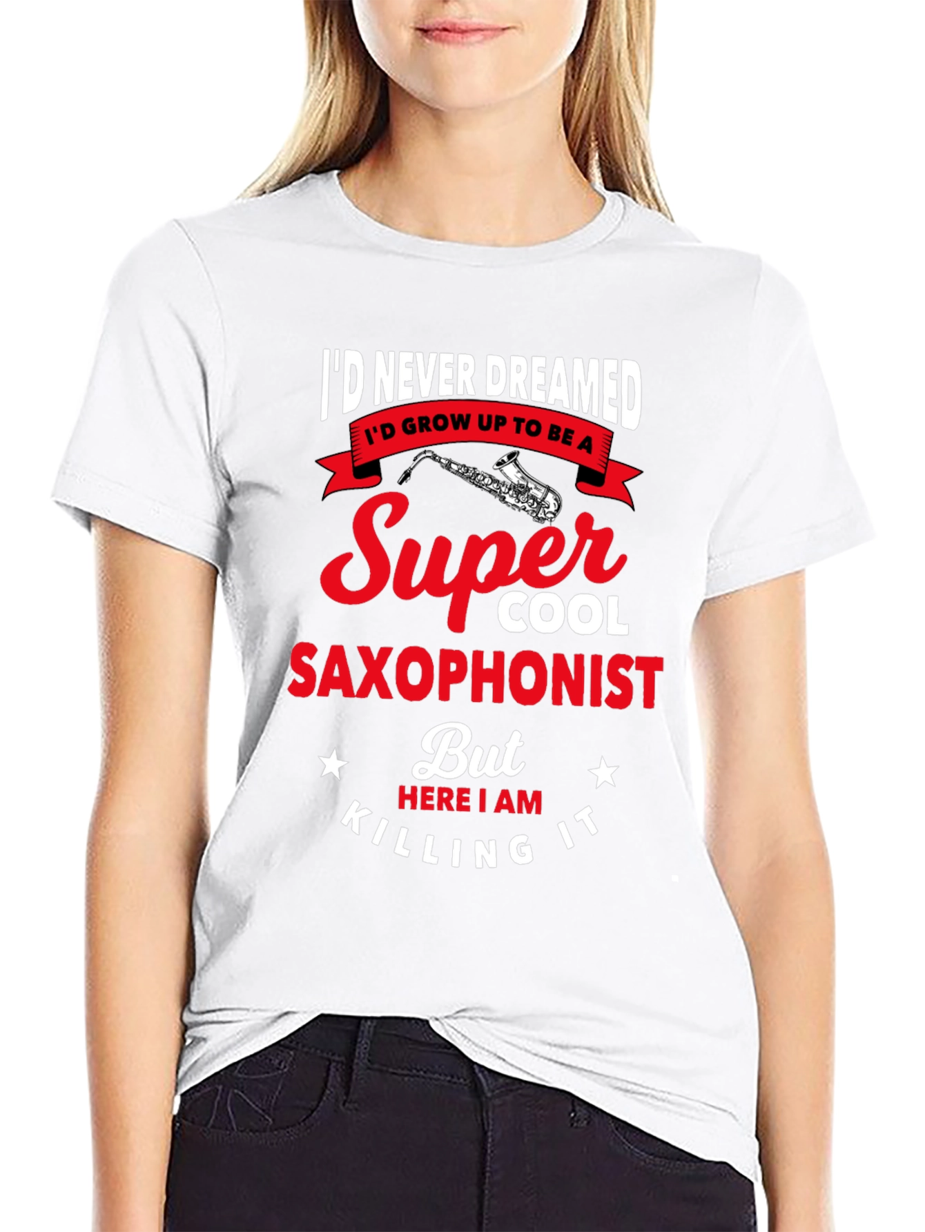Super Cool Saxophonist Graphic Tee