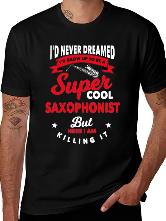 Super Cool Saxophonist Graphic Tee