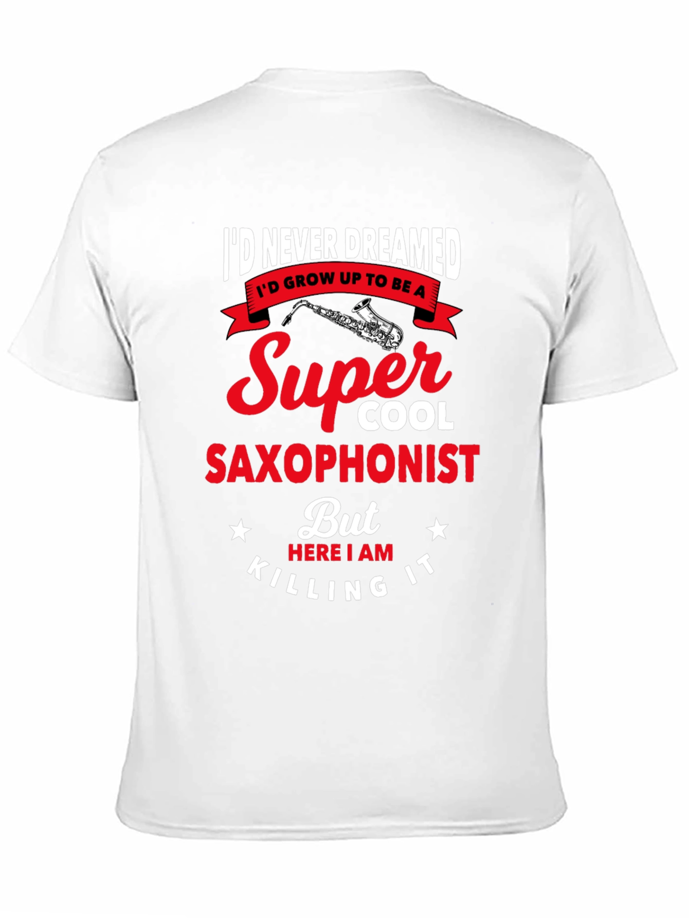 Super Cool Saxophonist Graphic Tee