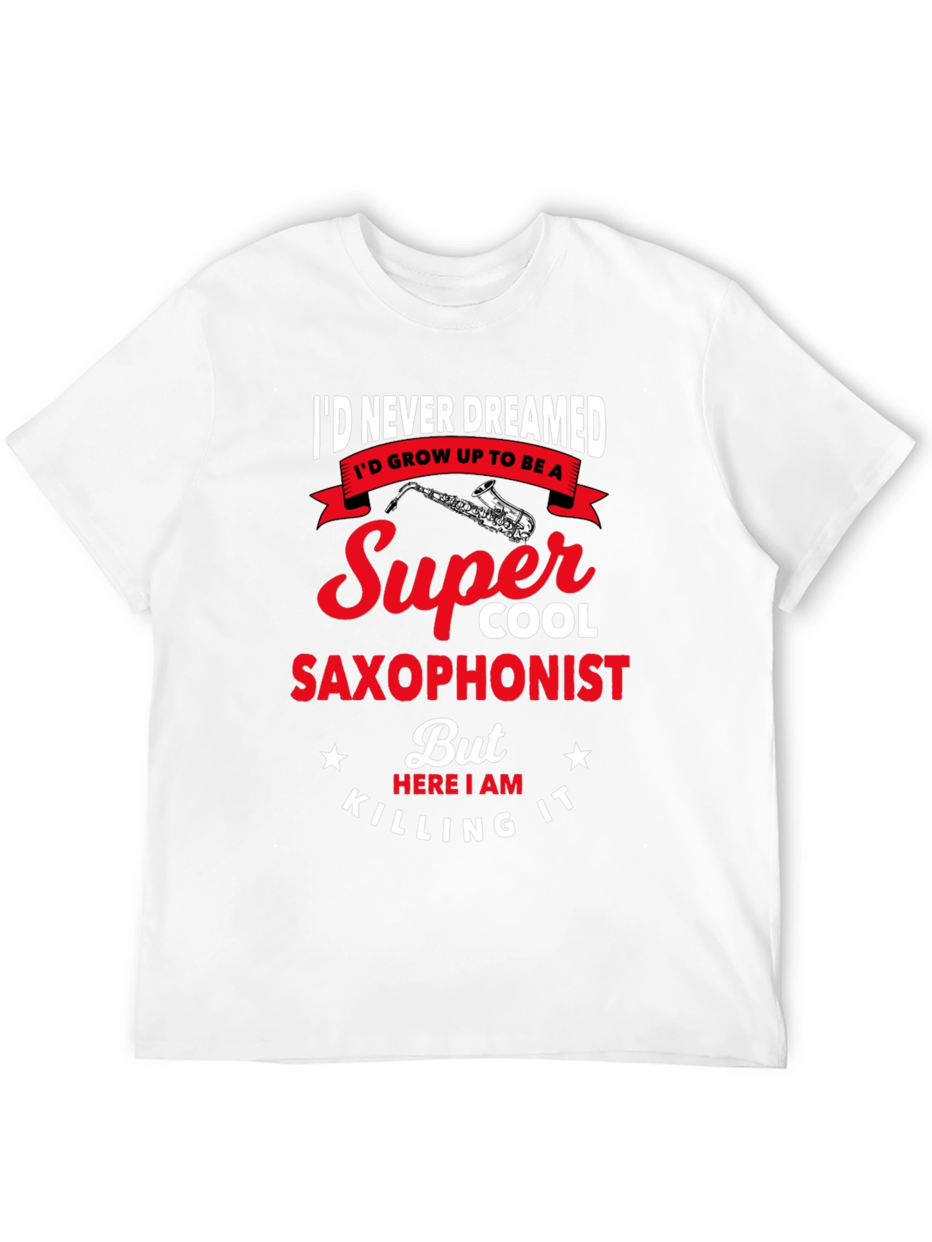 Super Cool Saxophonist Graphic Tee