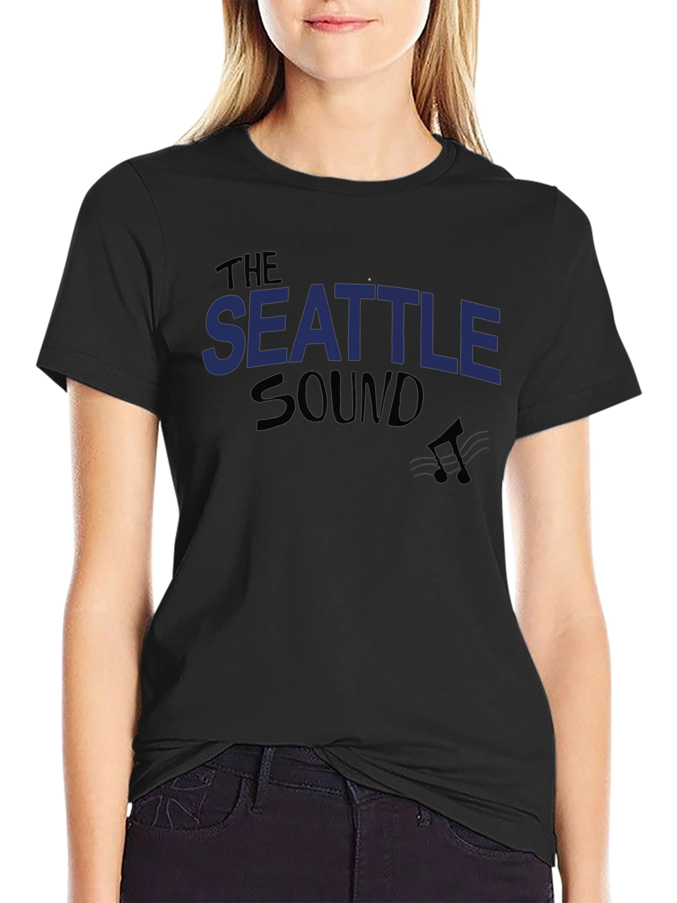 Seattle Sound Music T-Shirt - Black Graphic Tee