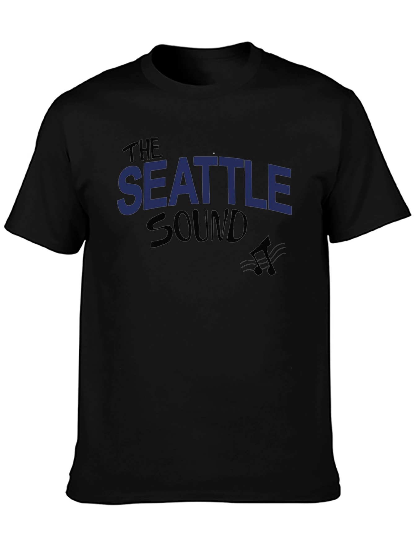 Seattle Sound Music T-Shirt - Black Graphic Tee