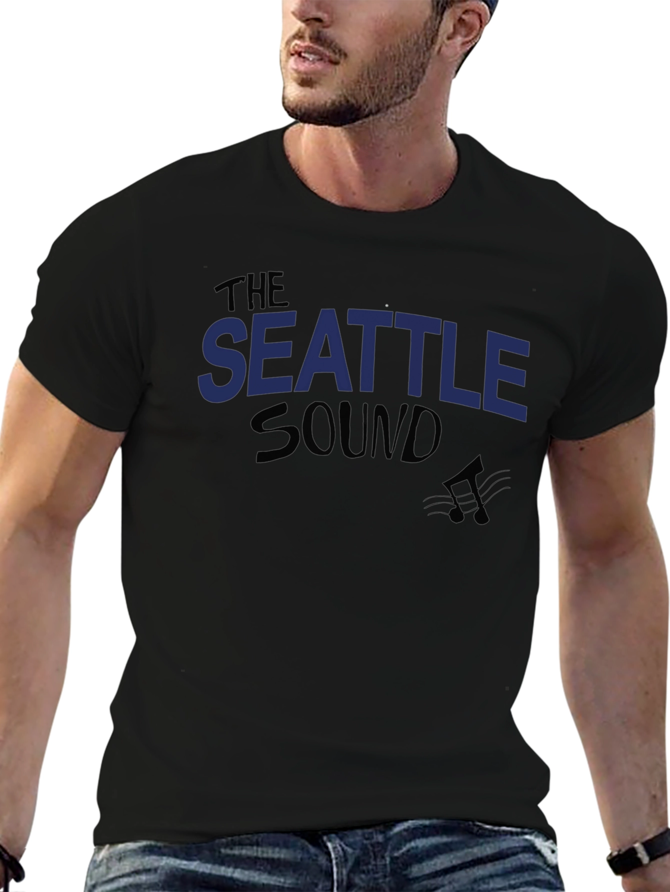 Seattle Sound Music T-Shirt - Black Graphic Tee