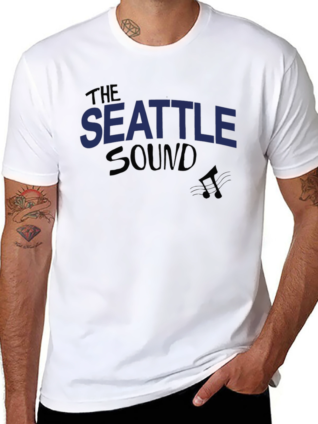 Seattle Sound Music T-Shirt - Black Graphic Tee