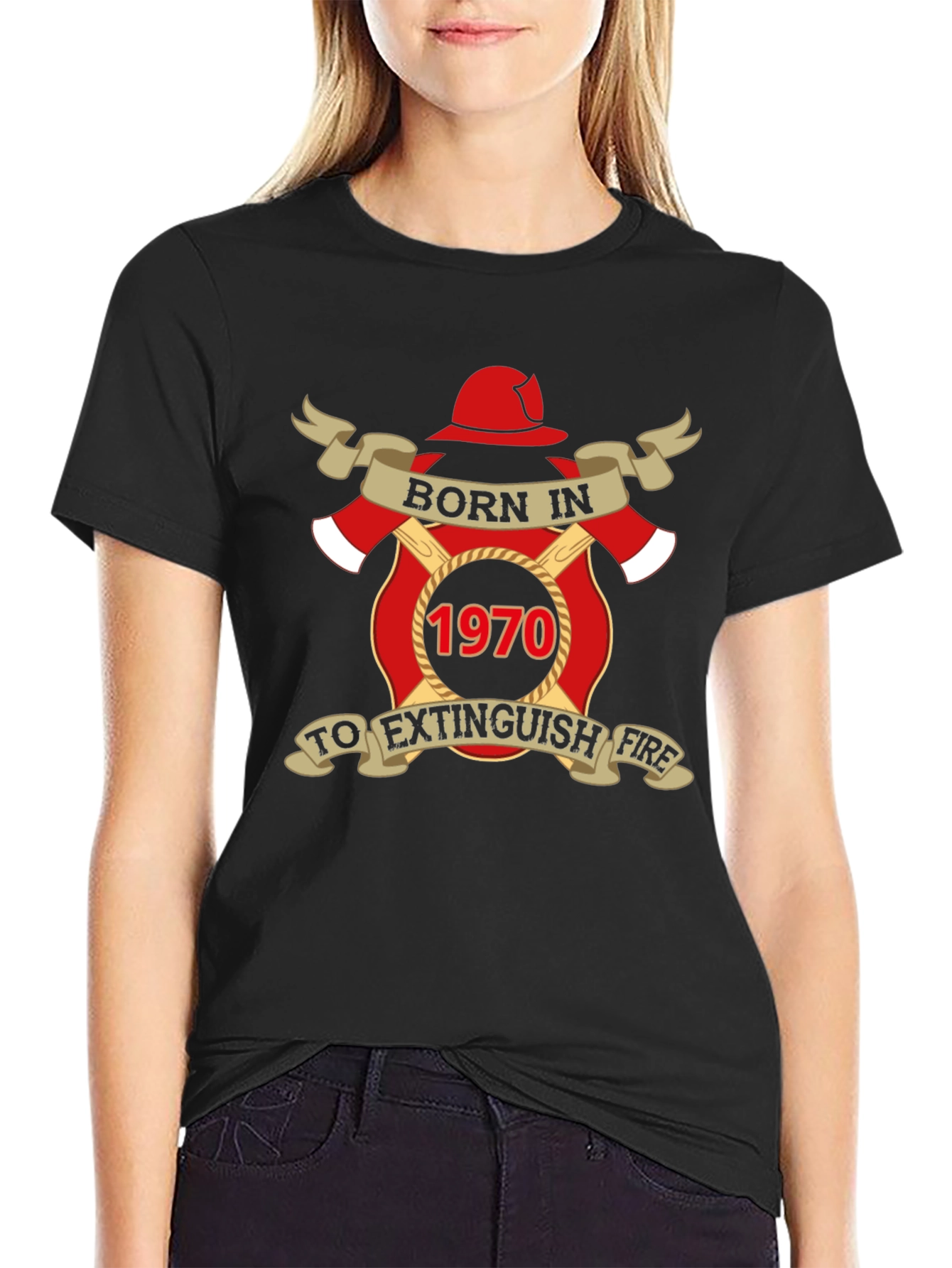 Born in 1970 Firefighter T-Shirt