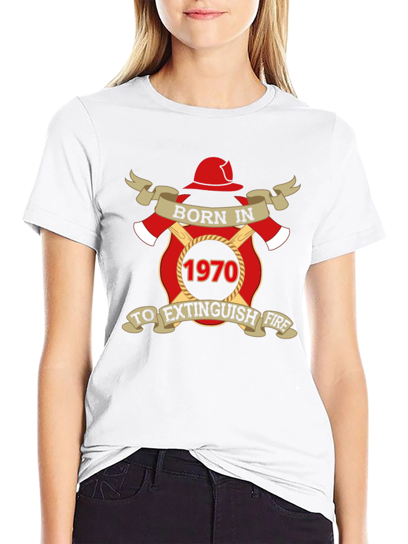 Born in 1970 Firefighter T-Shirt