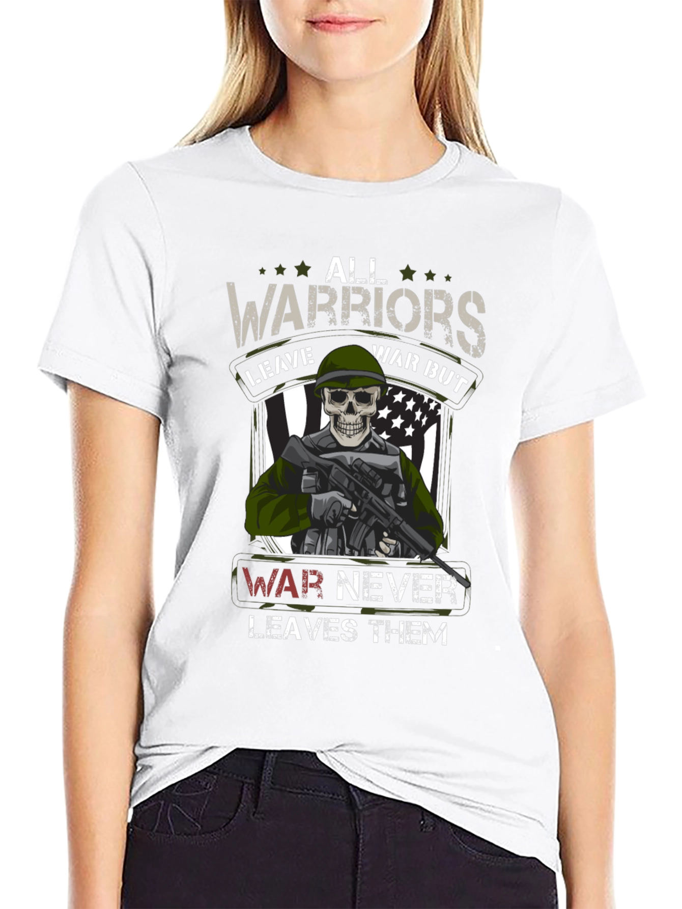 All Warriors Graphic Print T-Shirt