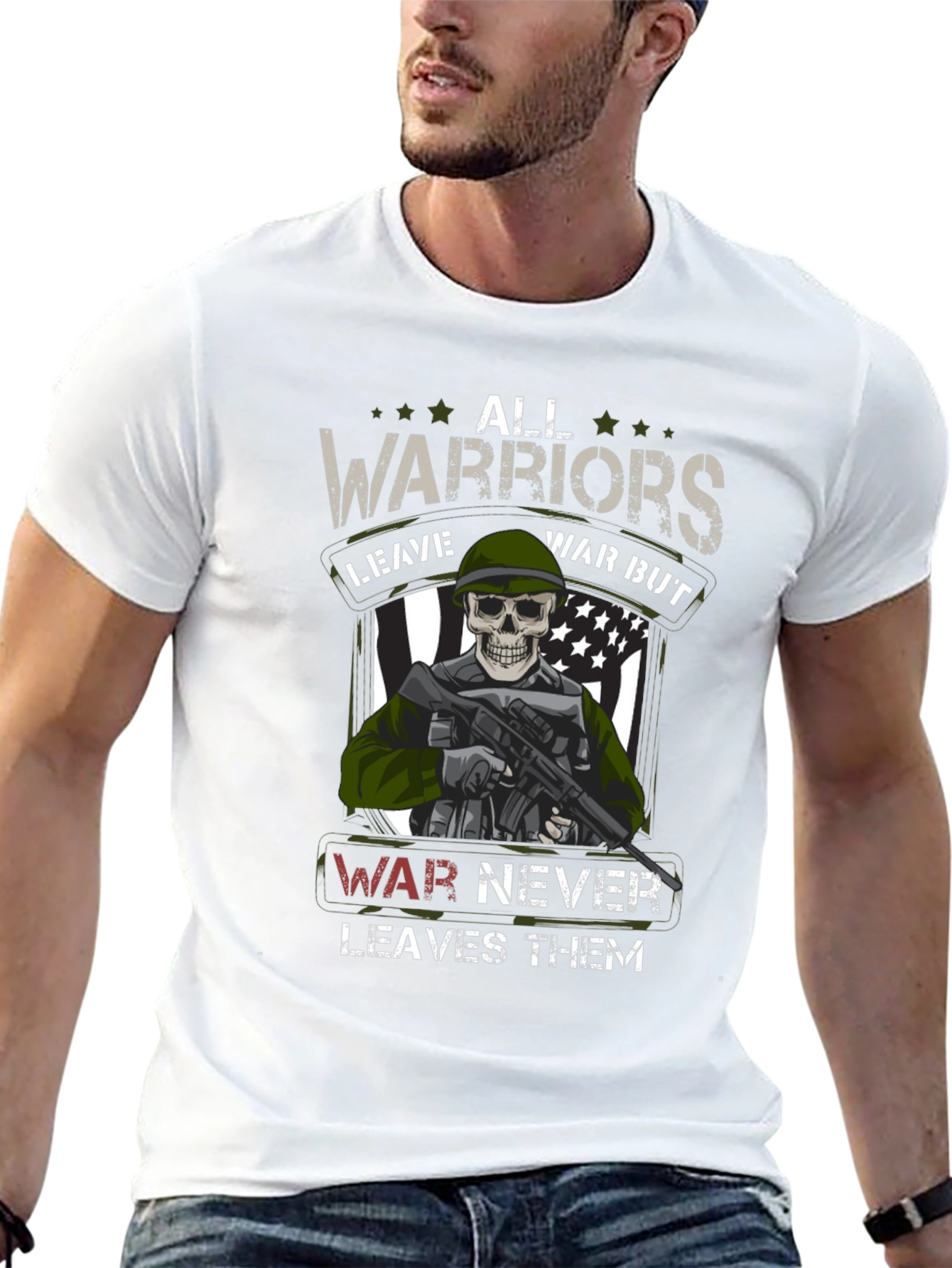 All Warriors Graphic Print T-Shirt